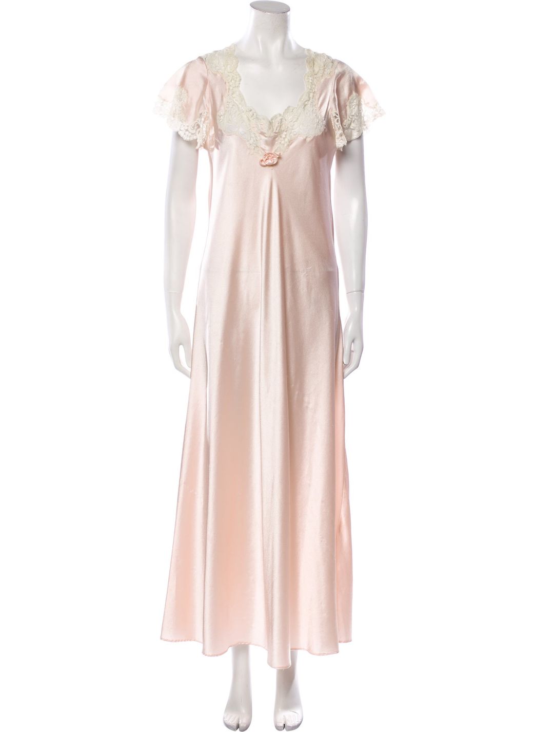 Lace Trim Embellishment Pajamas