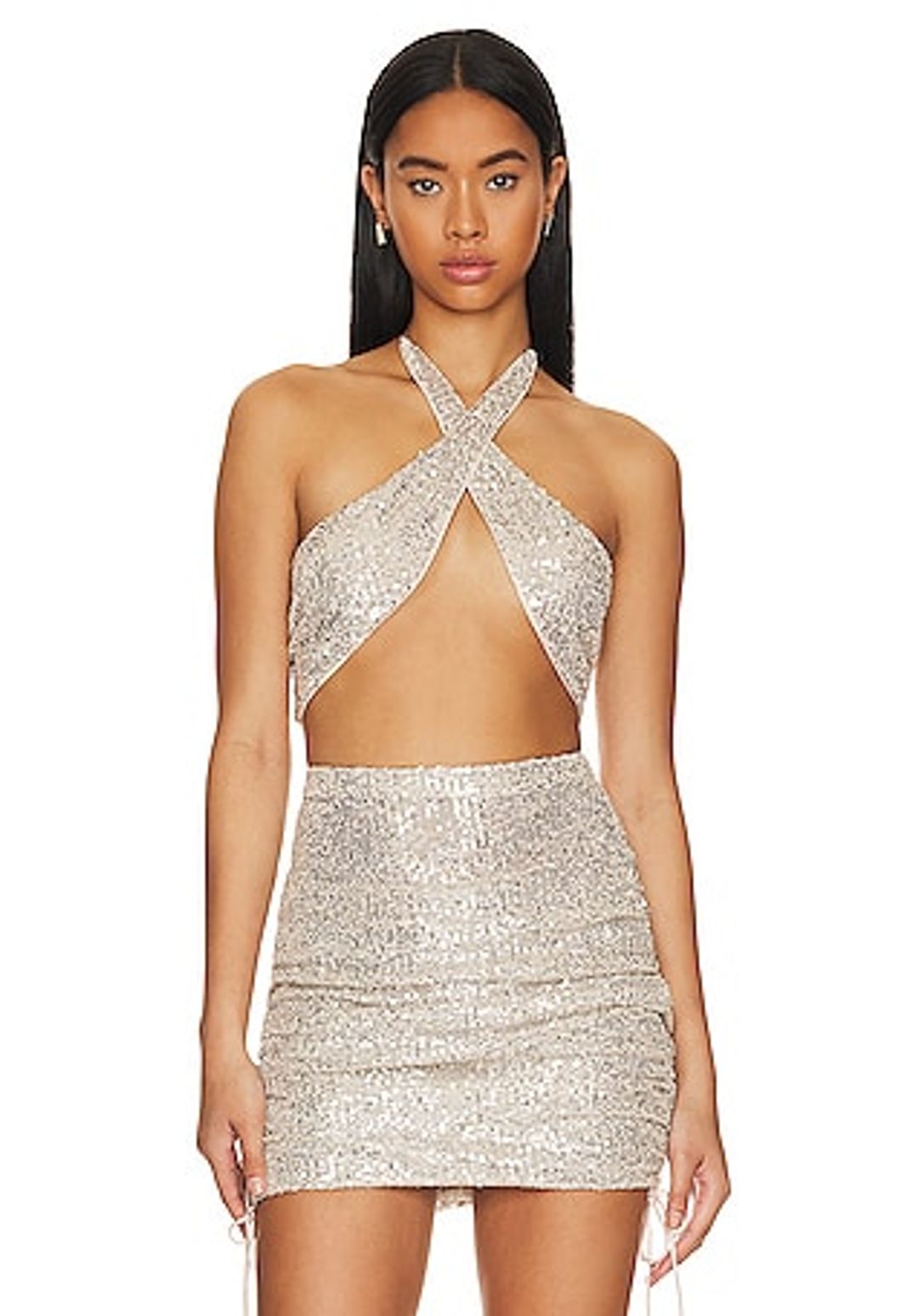 Candice Cross Front Crop Top