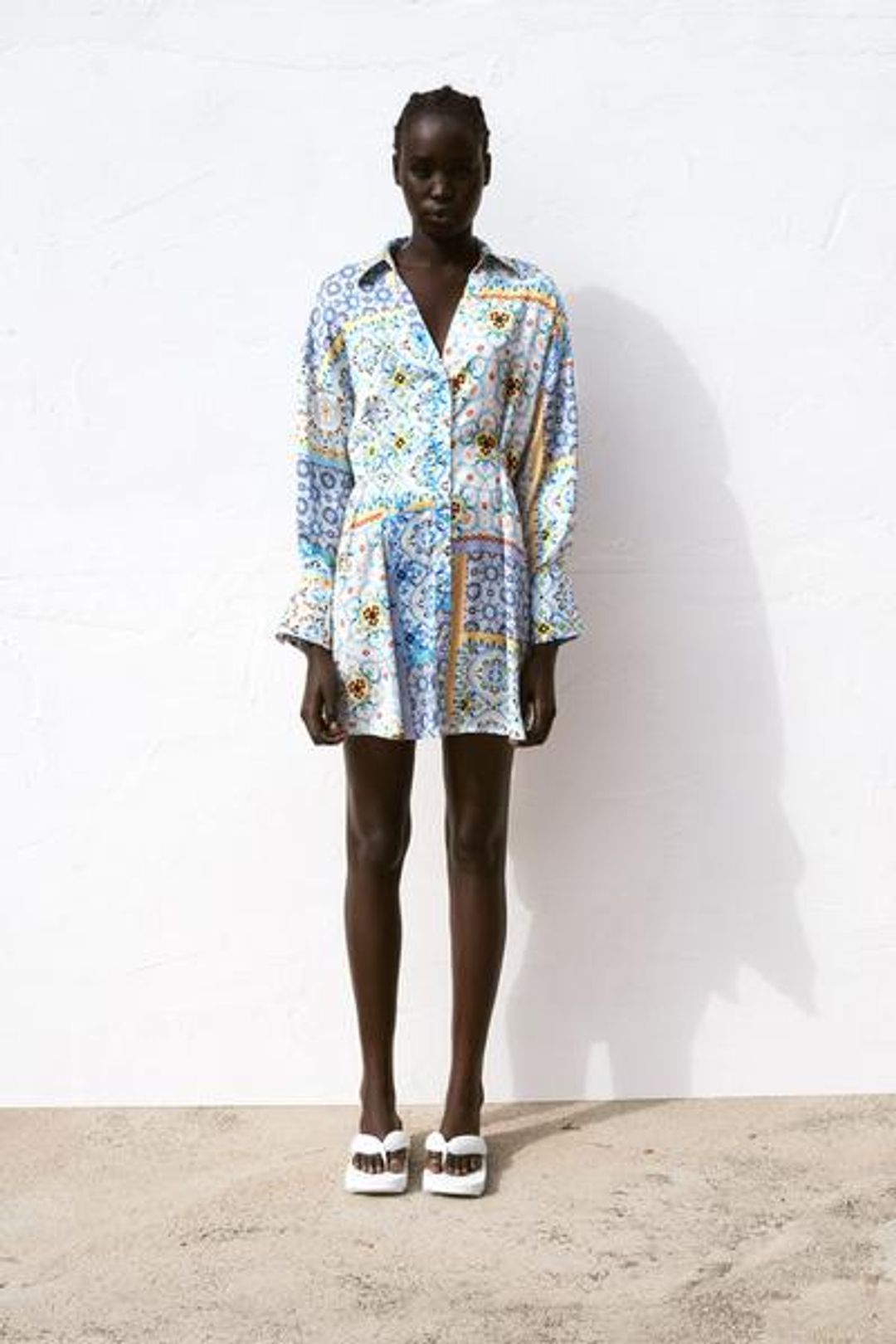 PATCHWORK PRINT DRESS