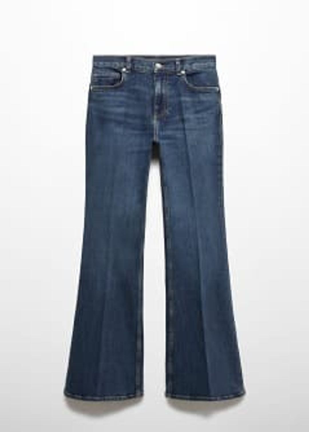 Medium-rise flared jeans