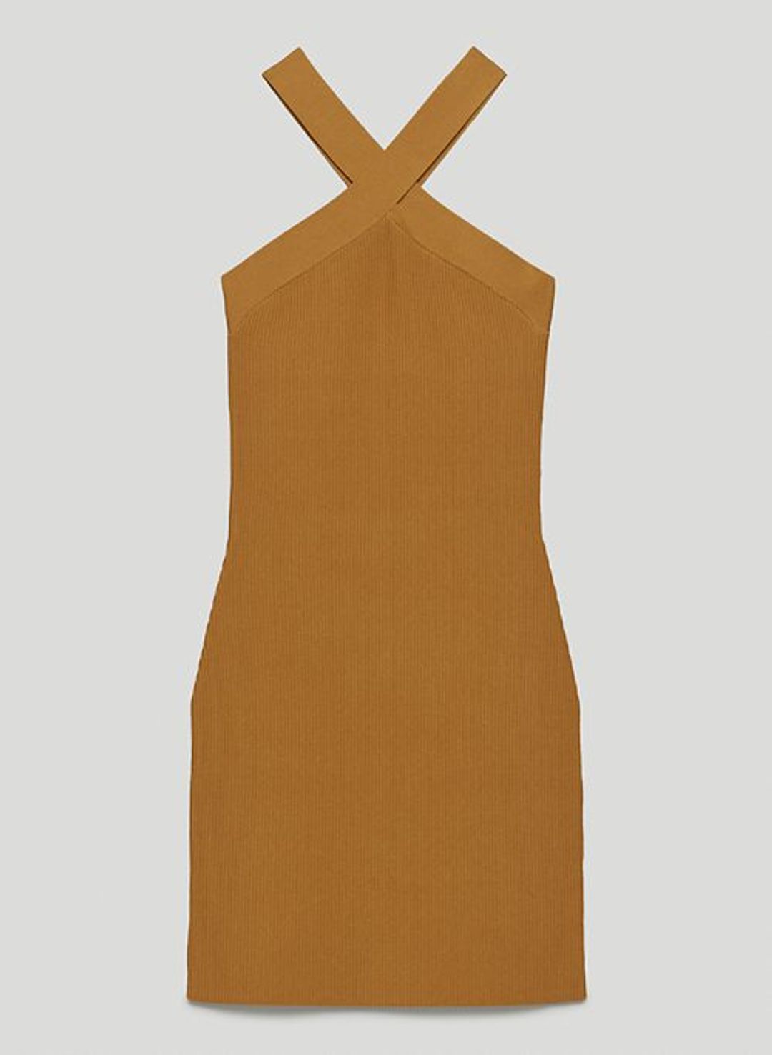 SCULPT KNIT CRISS CROSS DRESS