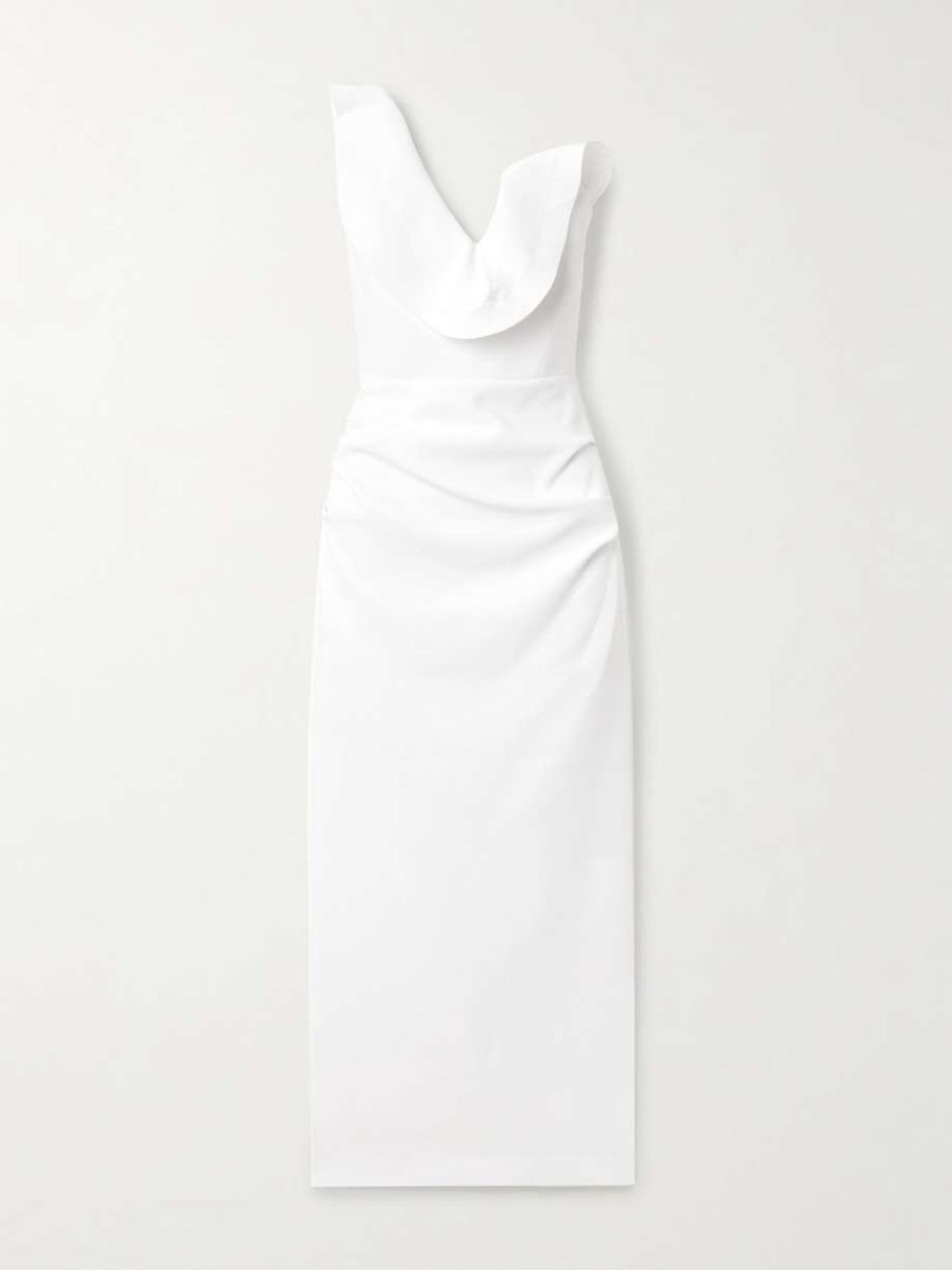 Requiem strapless faille gown