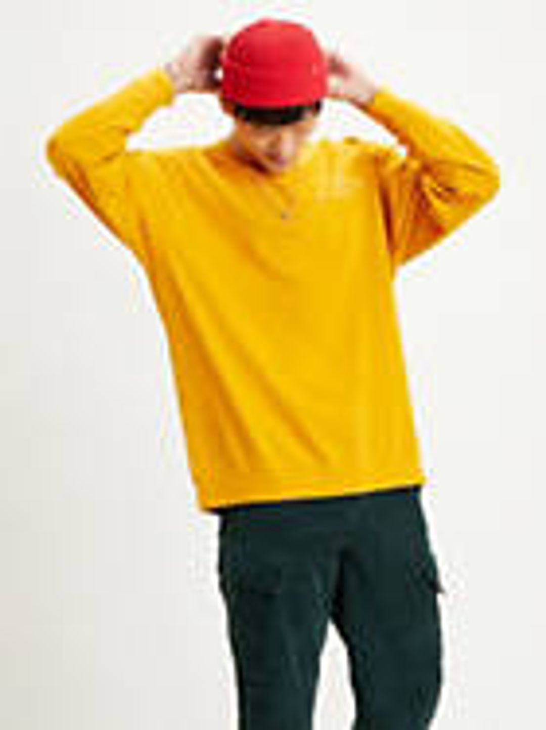 Oversized Long Sleeve Mockneck Tee Shirt