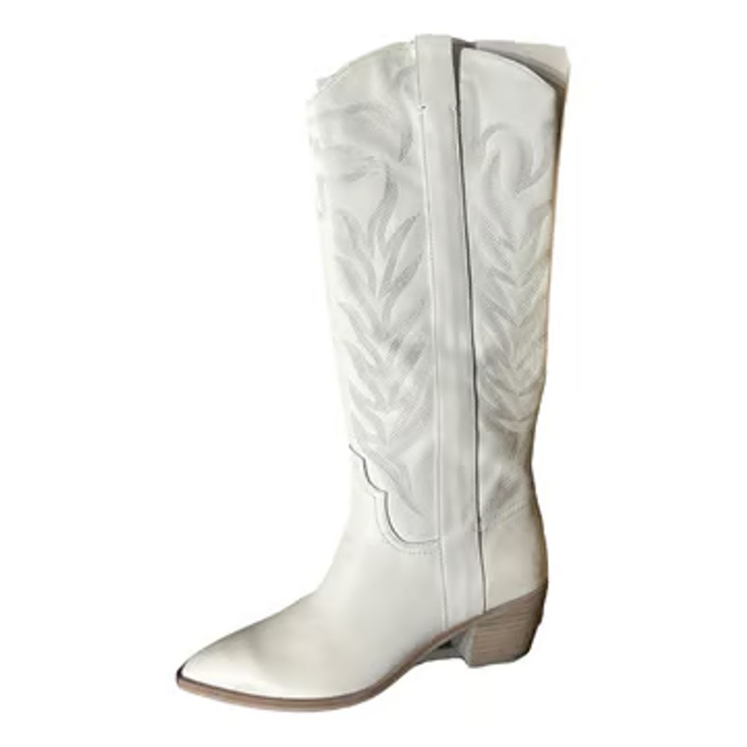 Leather western boots