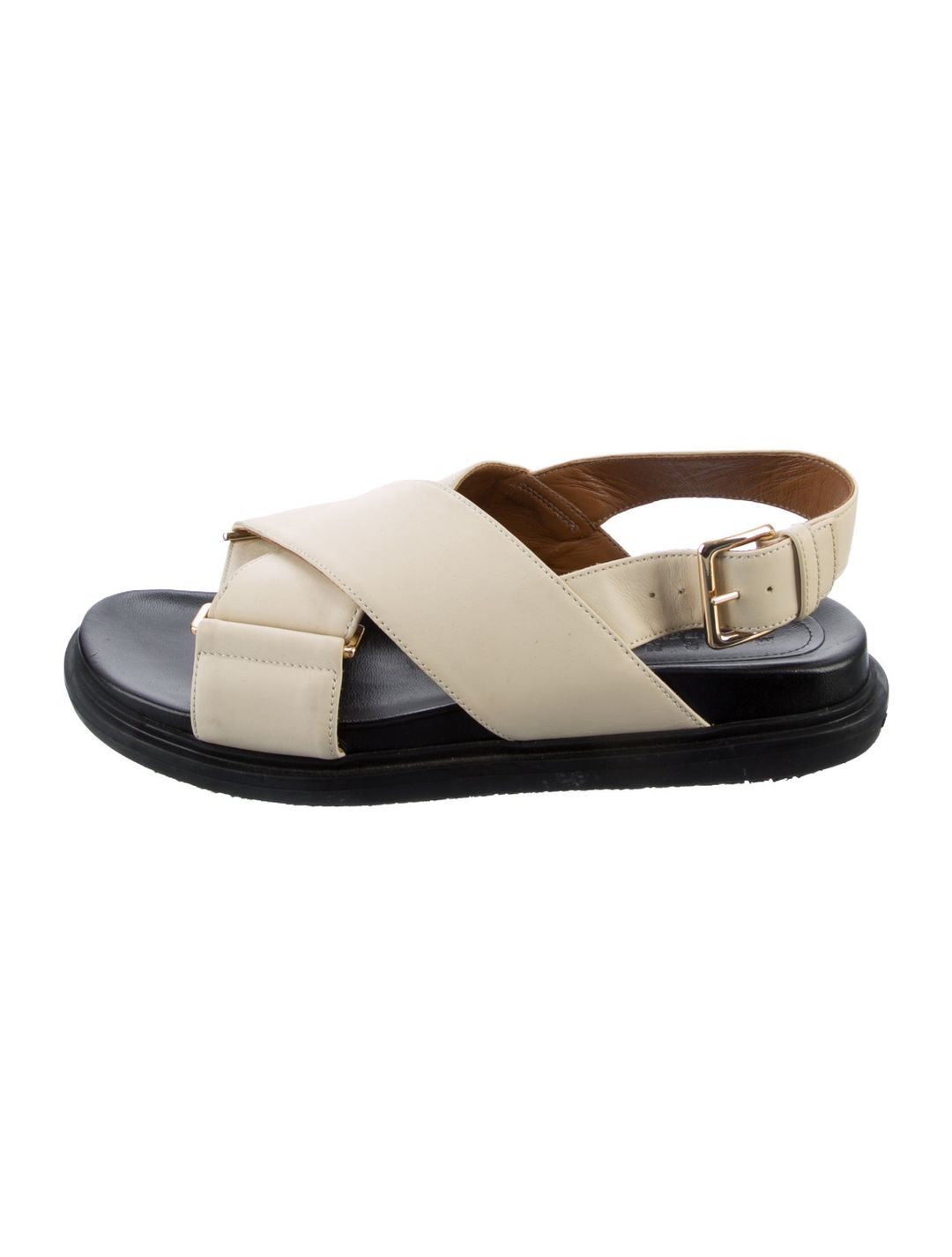 Marni Leather Slingback Sandals