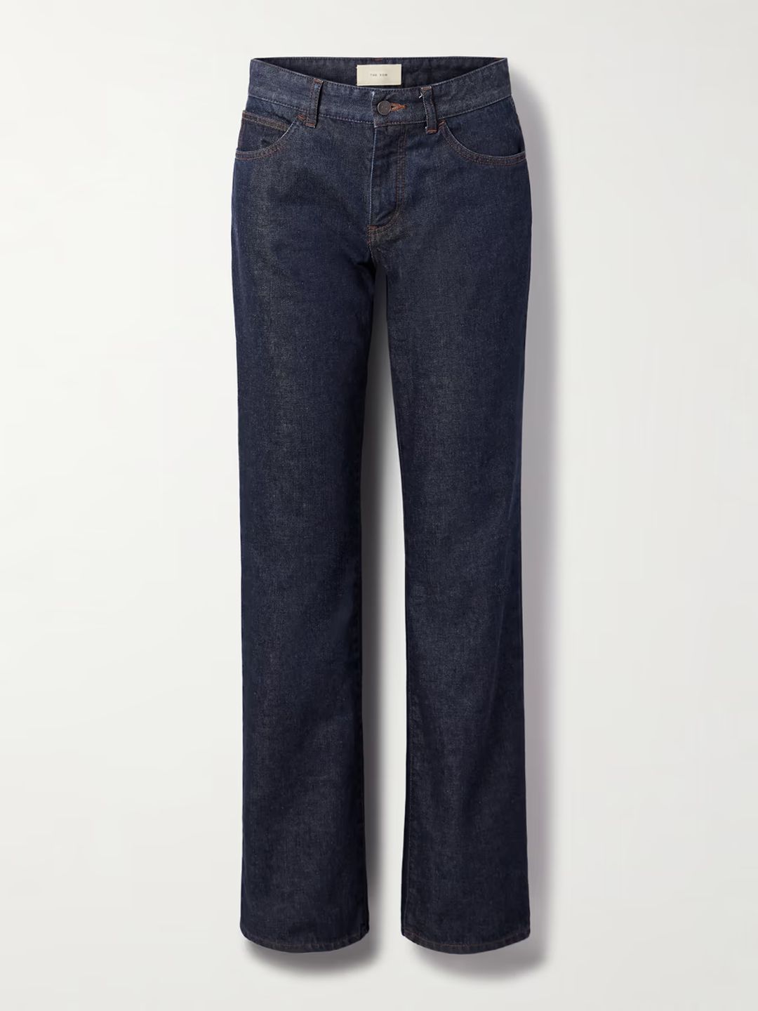 Carlyl mid-rise straight-leg jeans