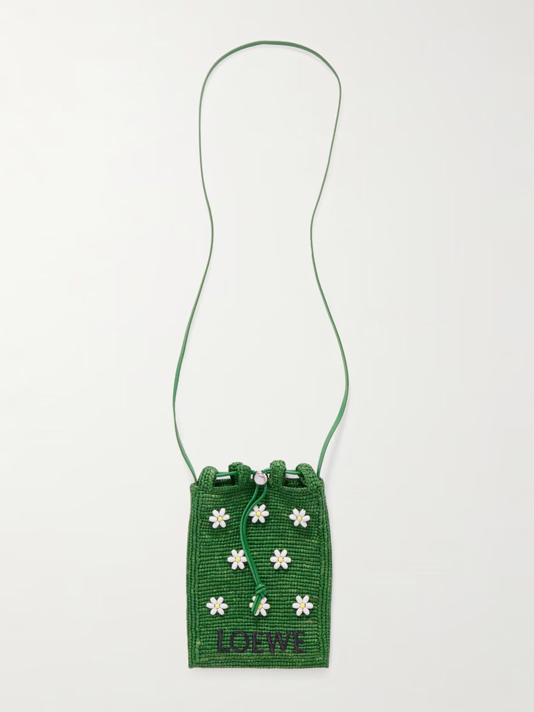 + Paula's Ibiza embellished raffia shoulder bag