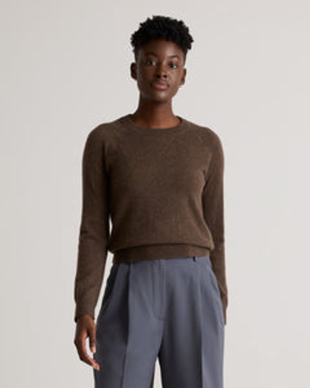 Mongolian Shrunken Cashmere Sweatshirt #5
