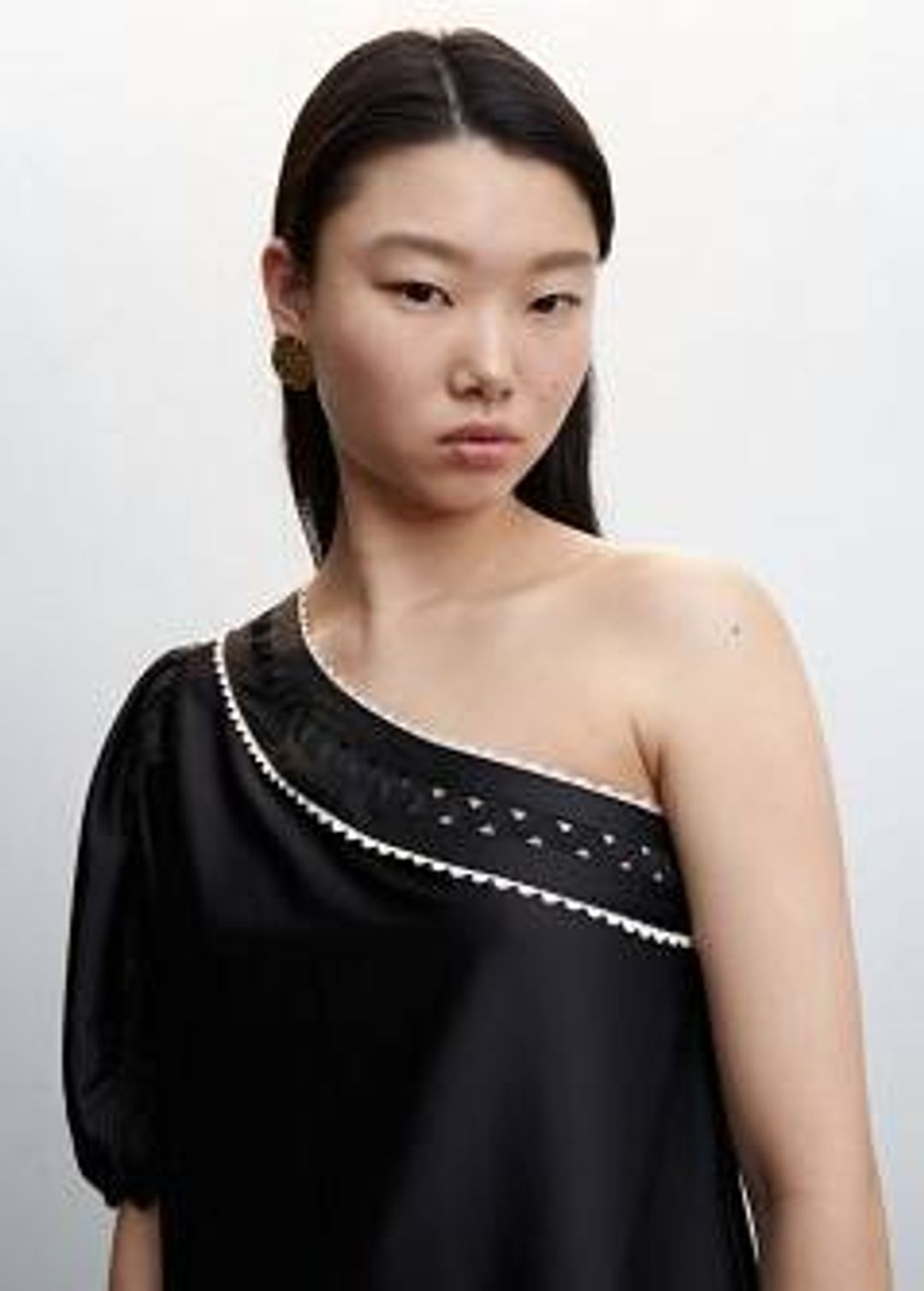 Asymmetrical satin dress #2