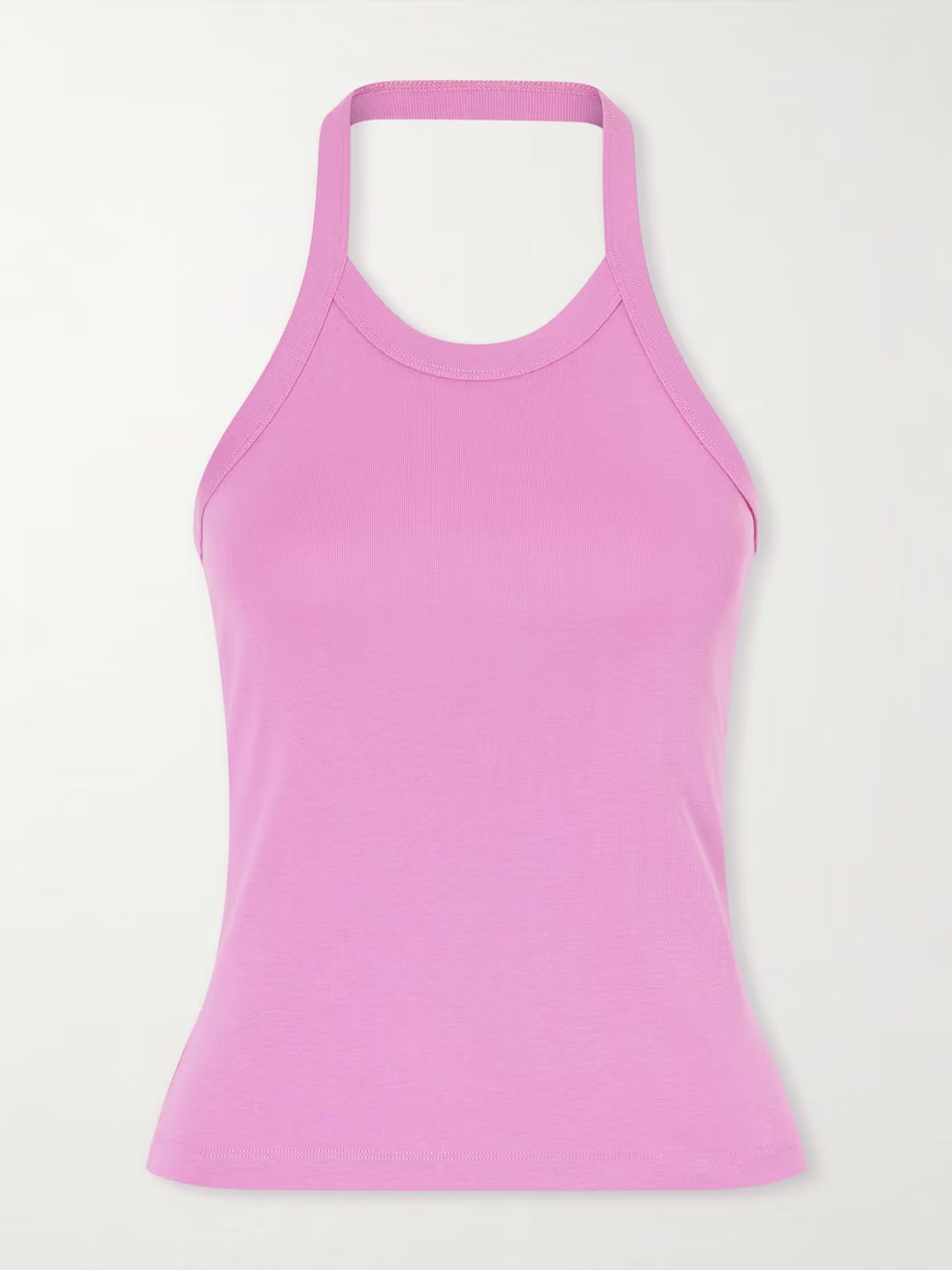 Angie organic cotton-jersey halterneck tank