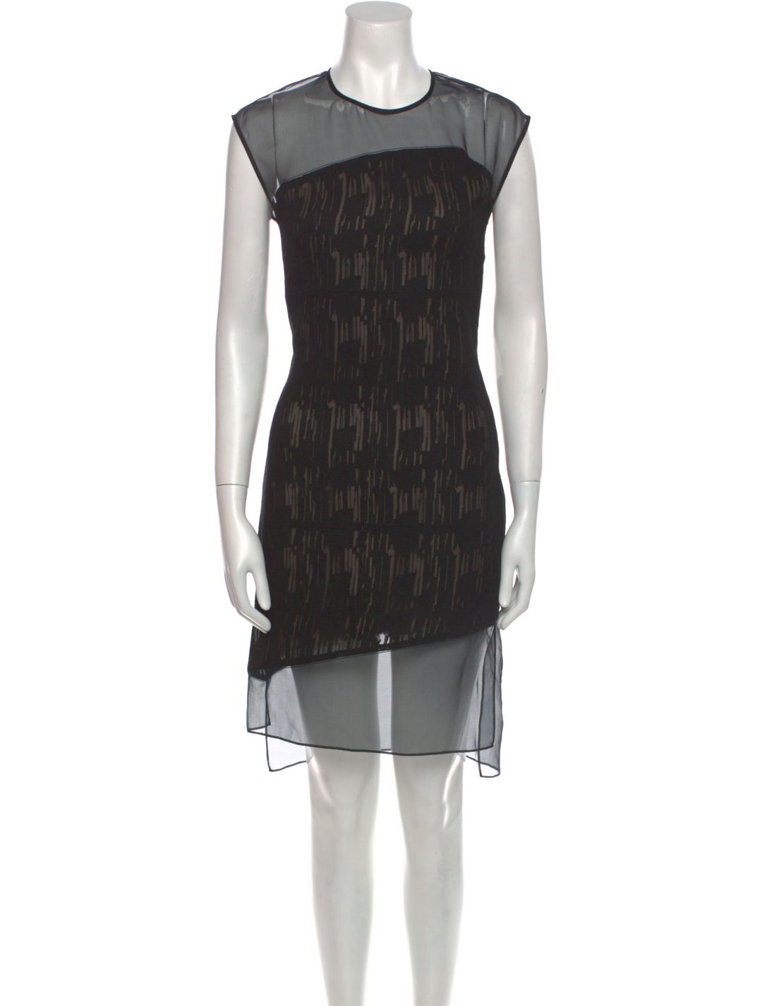 Silk Knee-Length Dress