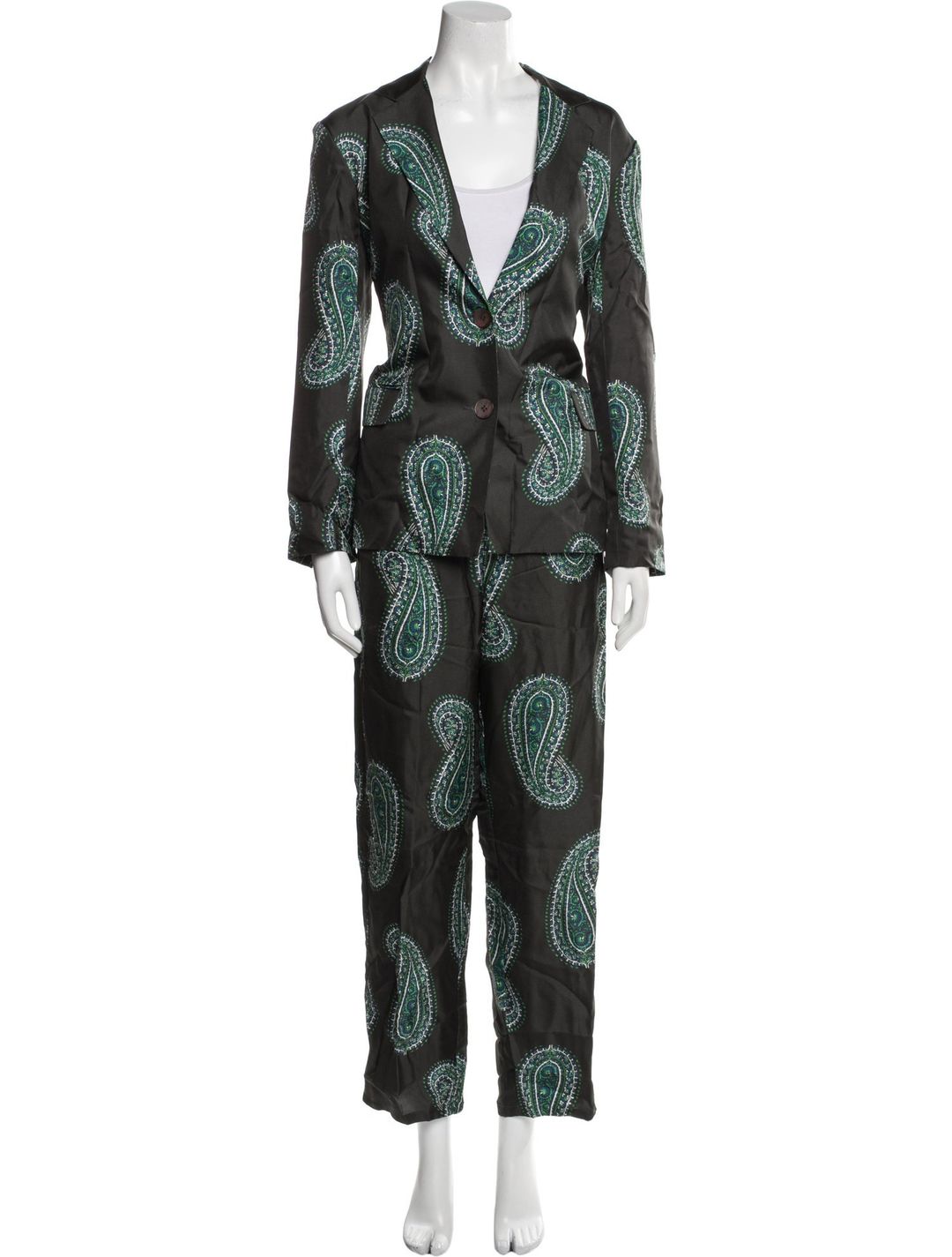 Xirena Silk Paisley Print Set