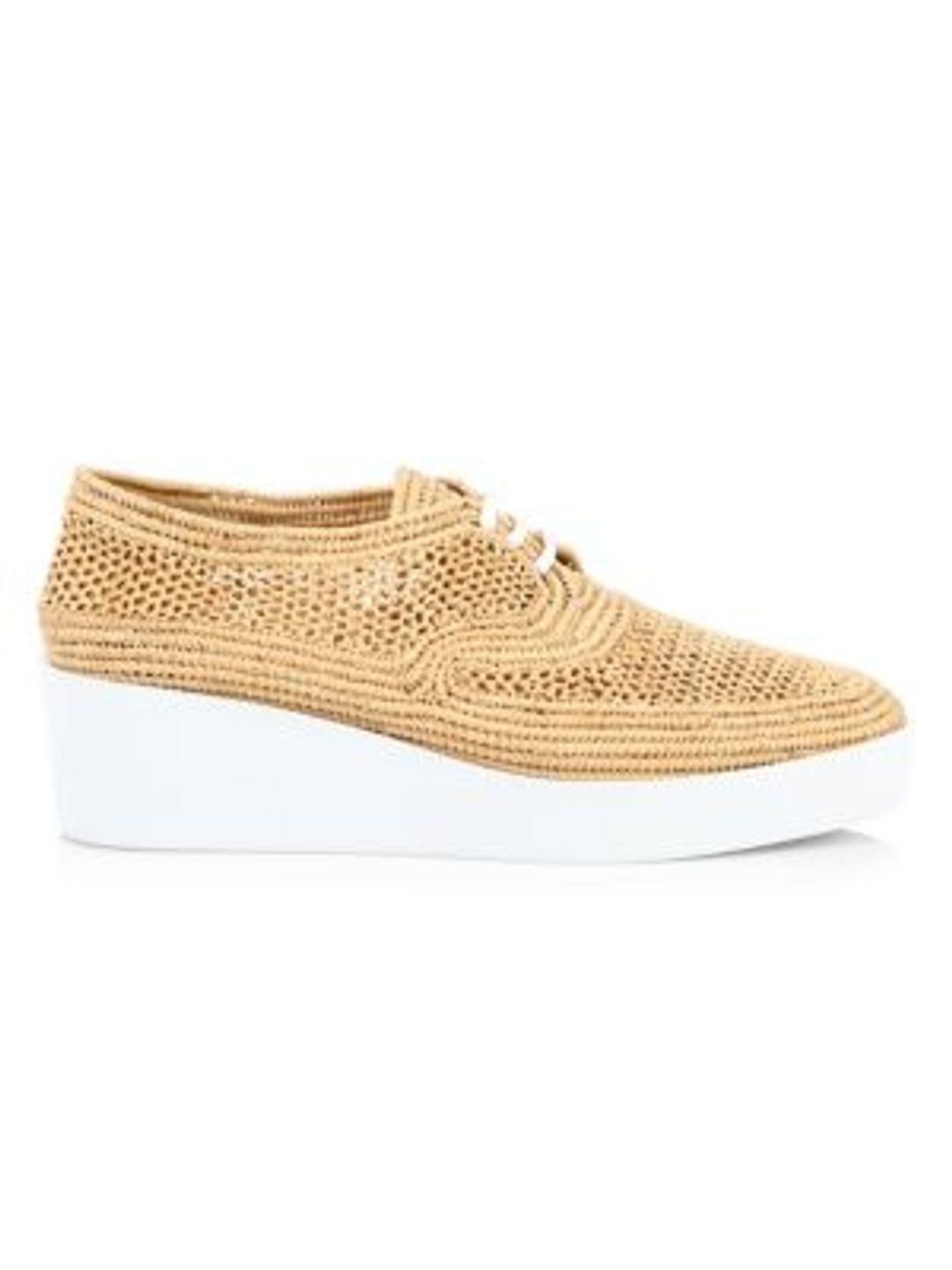 Lisa Raffia Wedge Oxfords