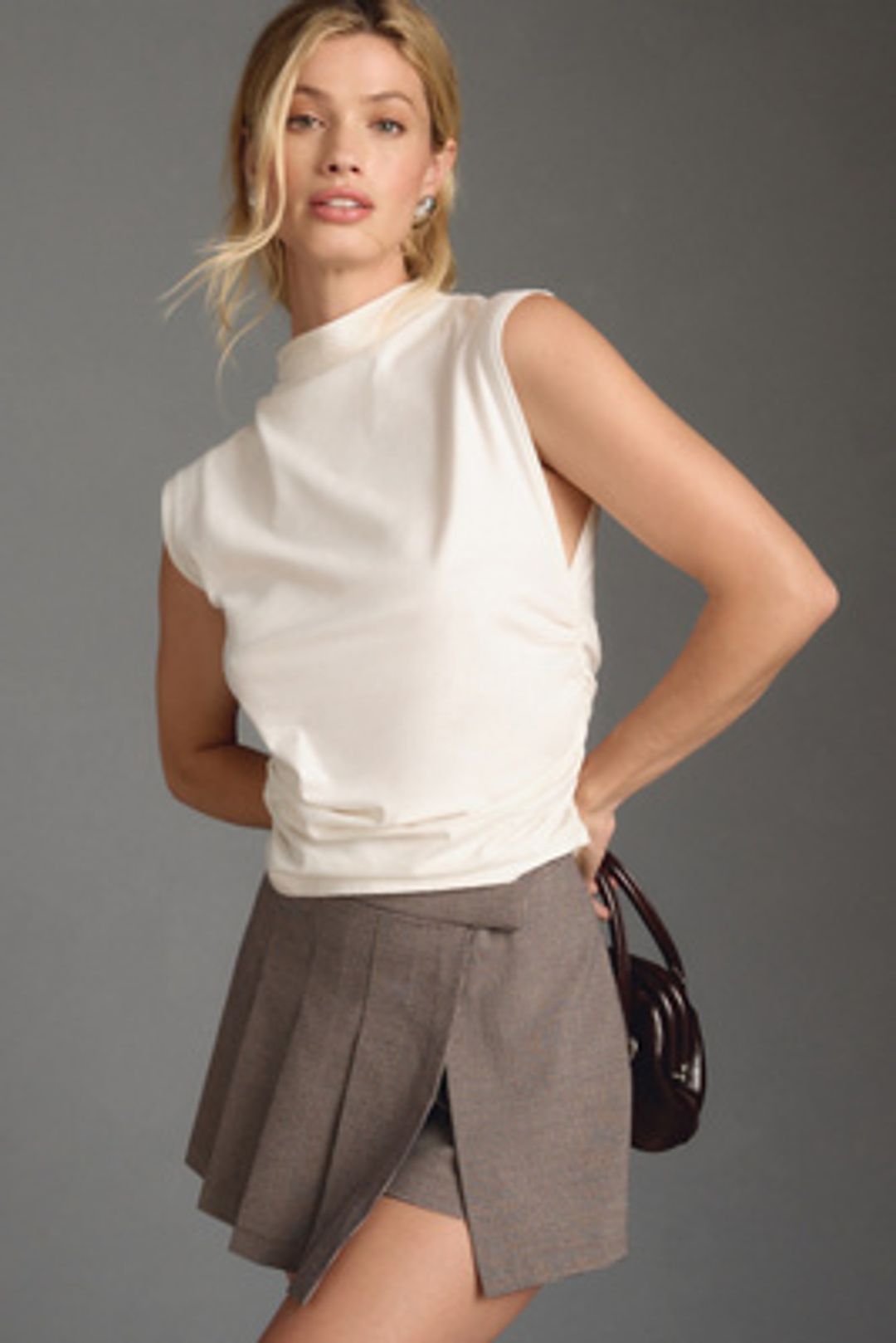 Mock-Neck Muscle Tank