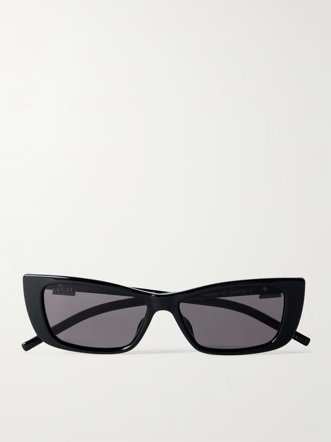 Cat-eye embellished acetate sunglasses