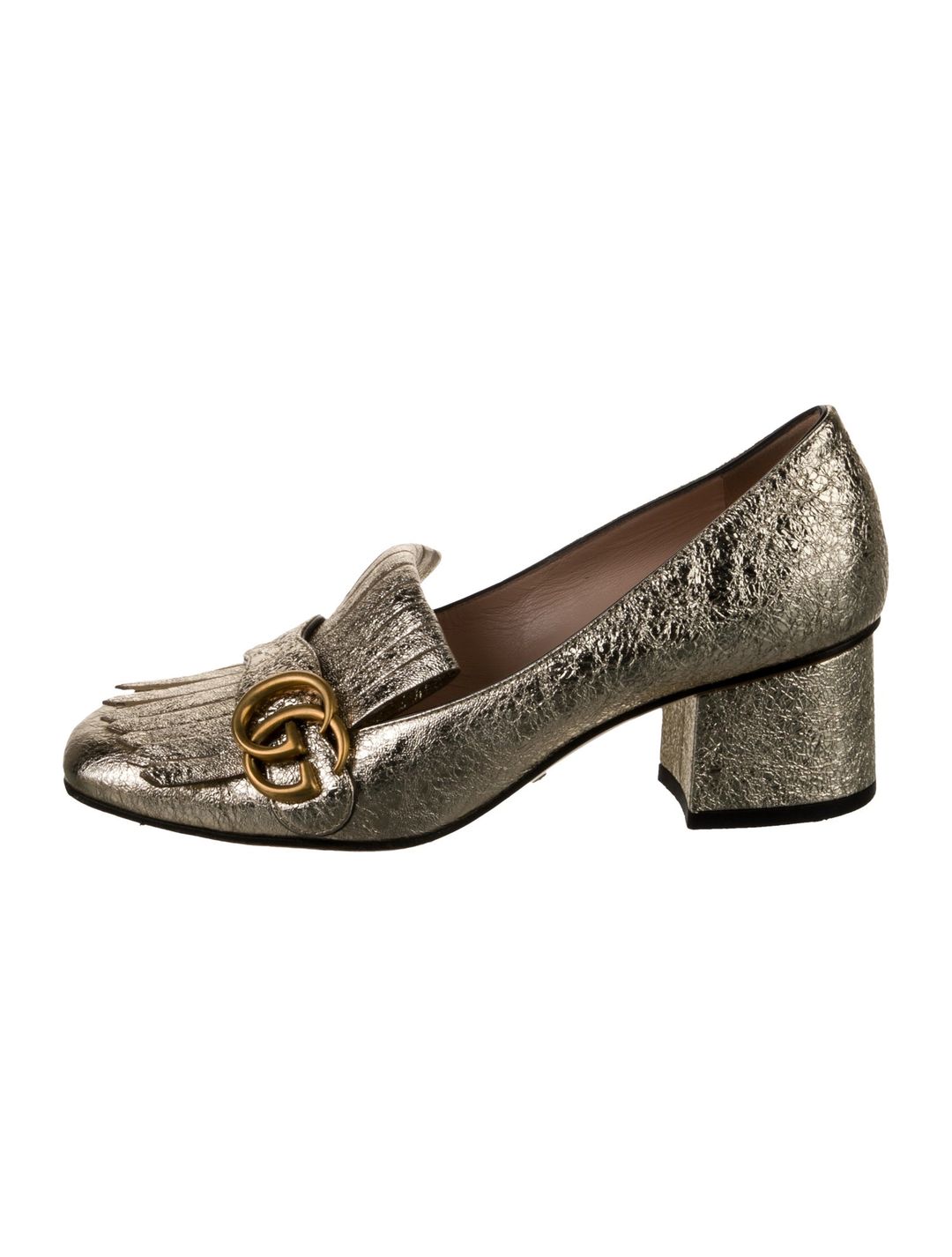 Gucci Marmont Double G Logo Pumps