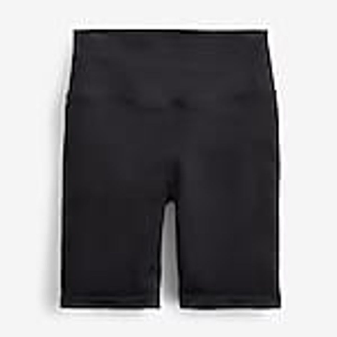 SculptStretch high-rise ribbed bike short