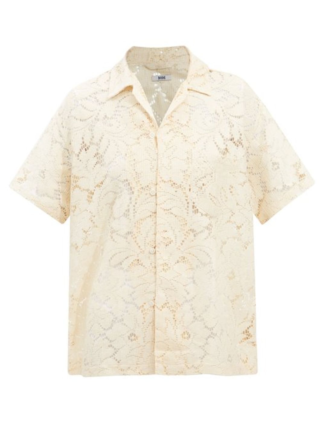 Upcycled lace shirt