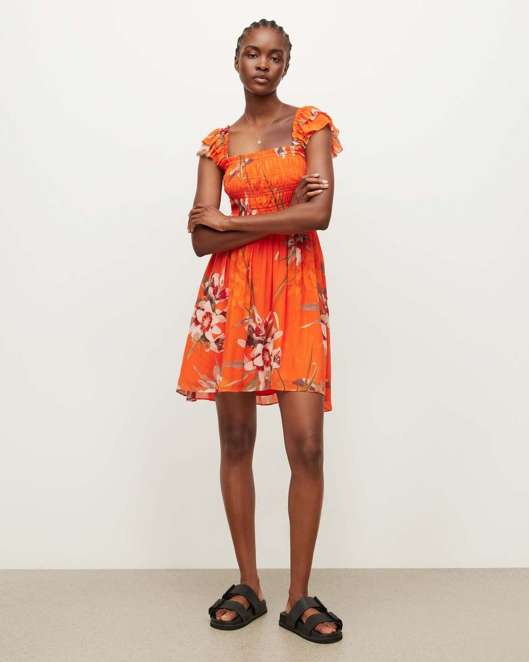 Malika Dorada Mini Dress