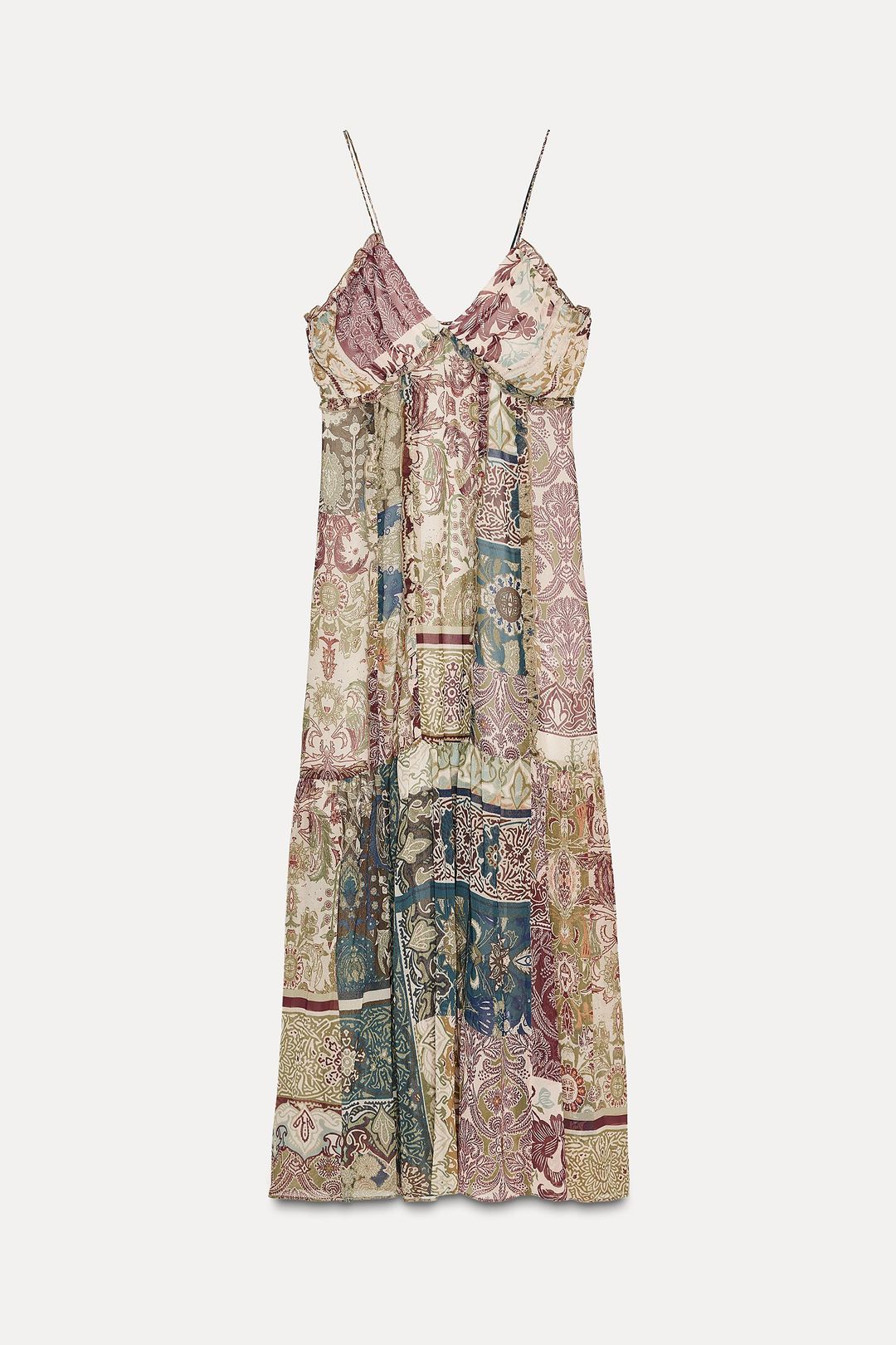 PATCHWORK PRINT DRESS