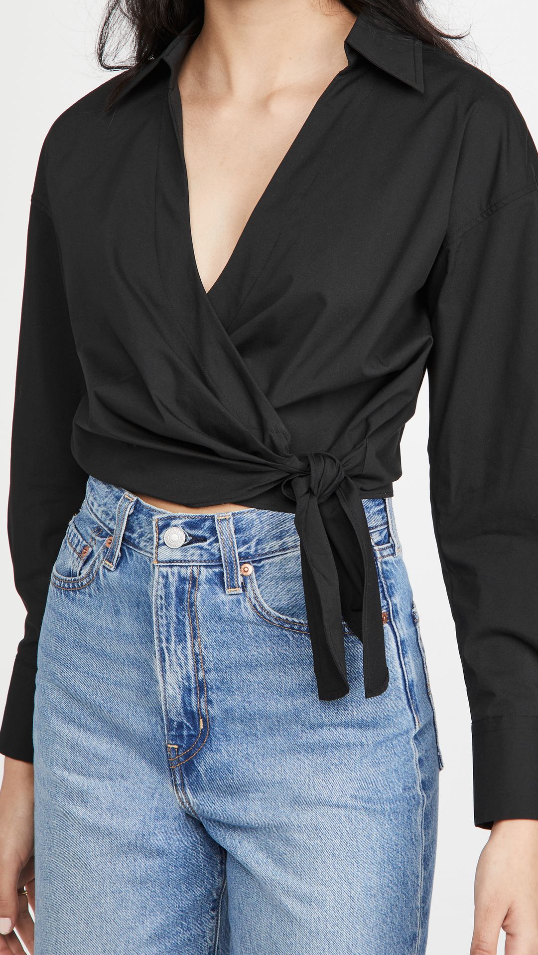 Slim Fitted Wrap Shirt