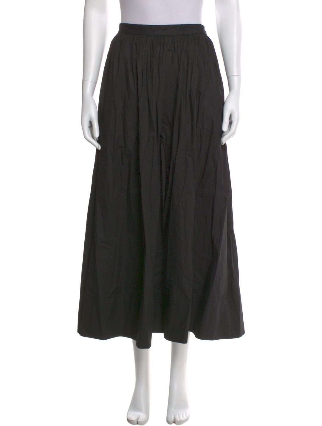 Ruffle Embellishment Midi Length Skirt