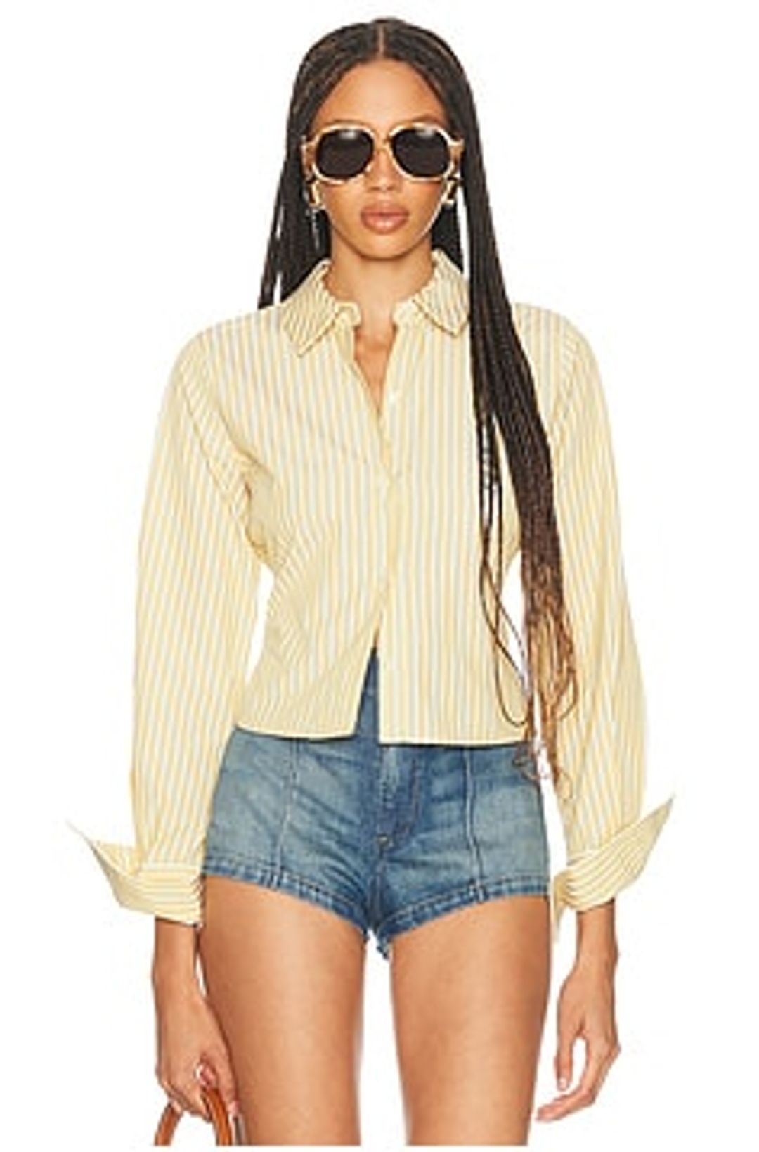 Stripe Poplin Fitted Shirt