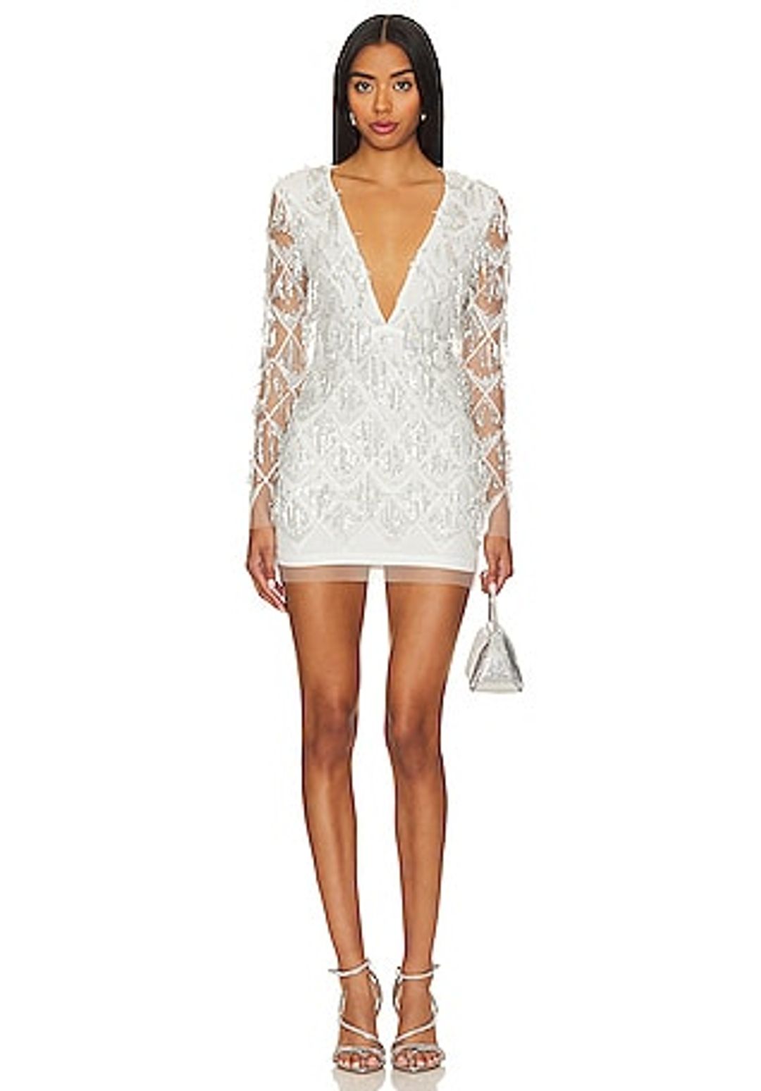 Nia Sequin Fringe Dress #5