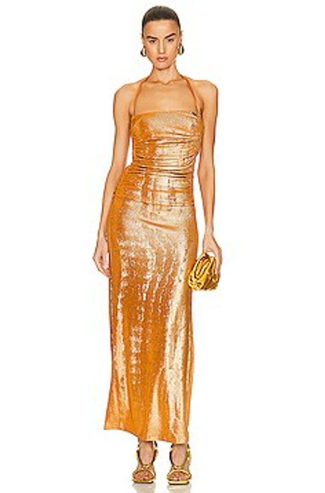 Sleeveless Halter Gown