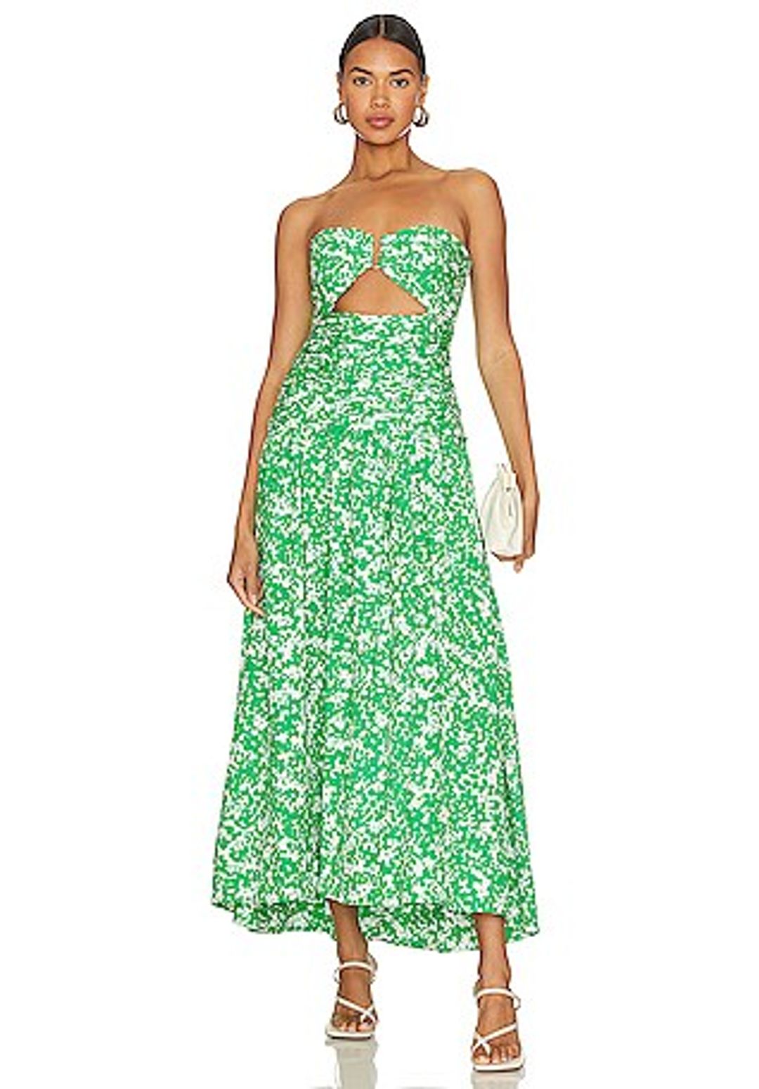 Arosa Strapless Cut Out Midi Dress