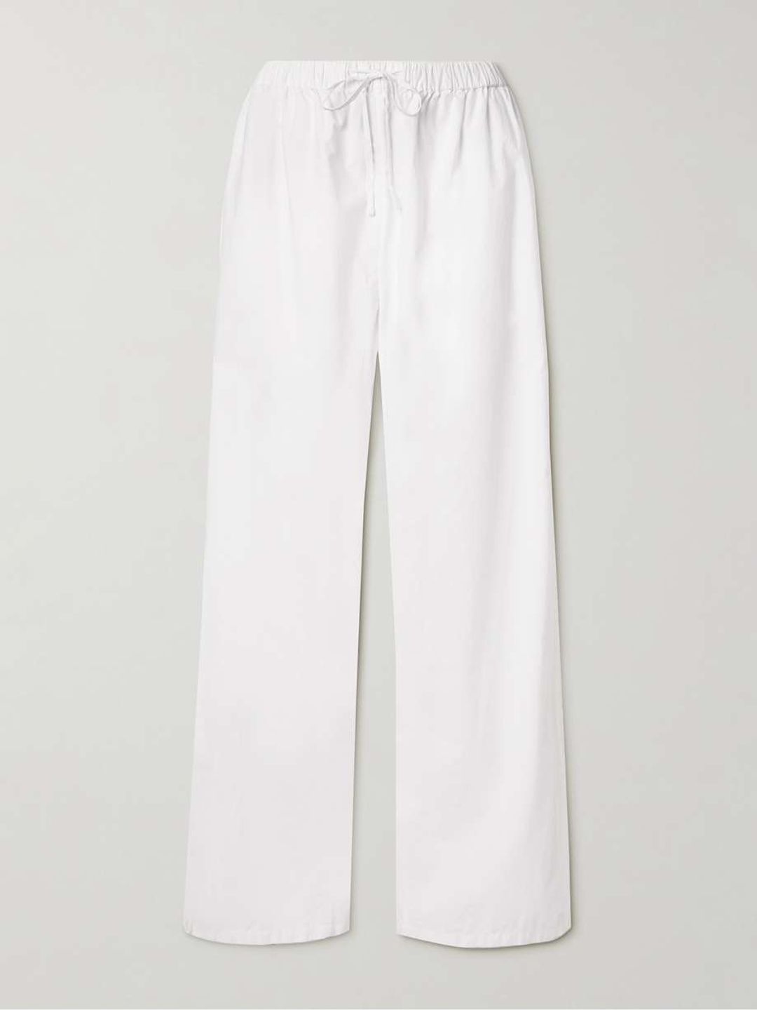 Hubert cotton-poplin wide-leg pants