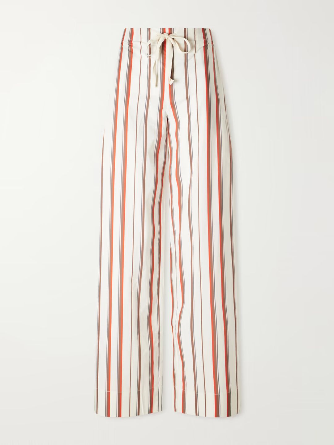 Alva striped cotton wide-leg pants