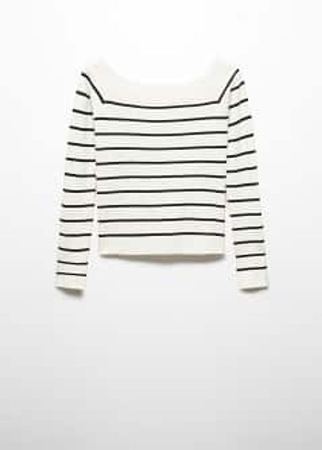 Off-the-shoulder knitted sweater