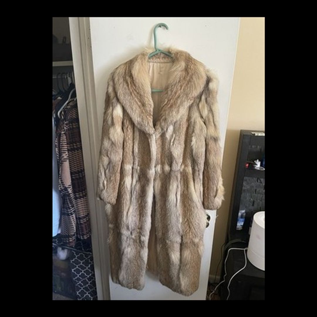 Vintage Raccoon Fur Coat For Women