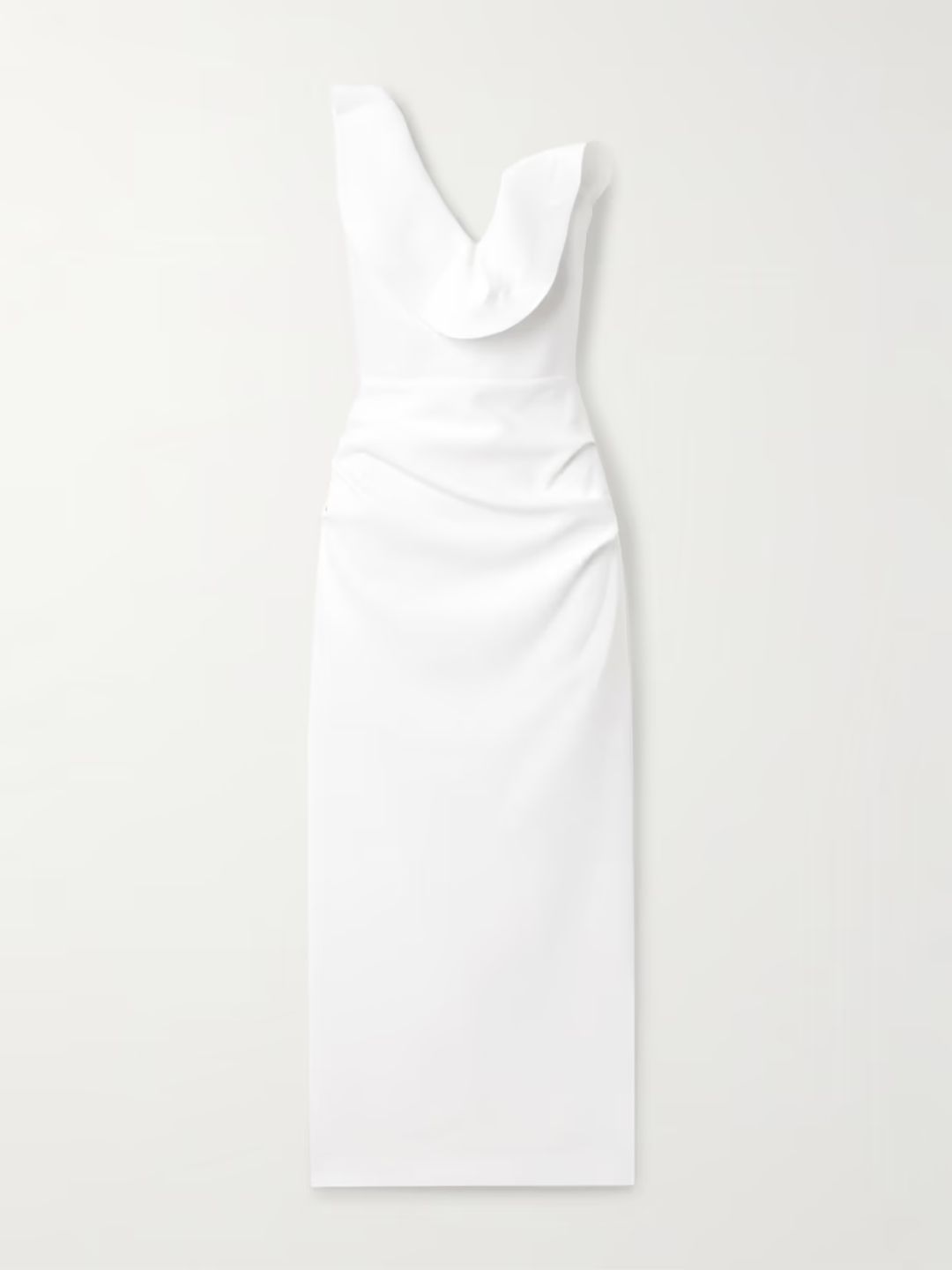 Requiem strapless faille gown