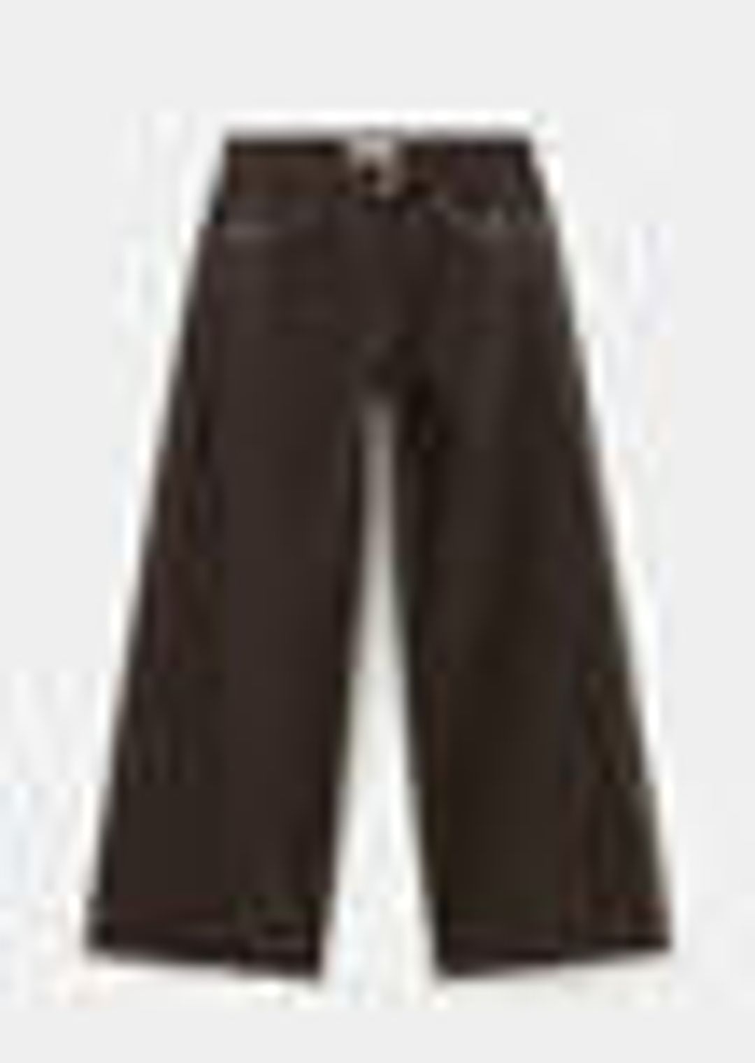 Wide leg studded jeans