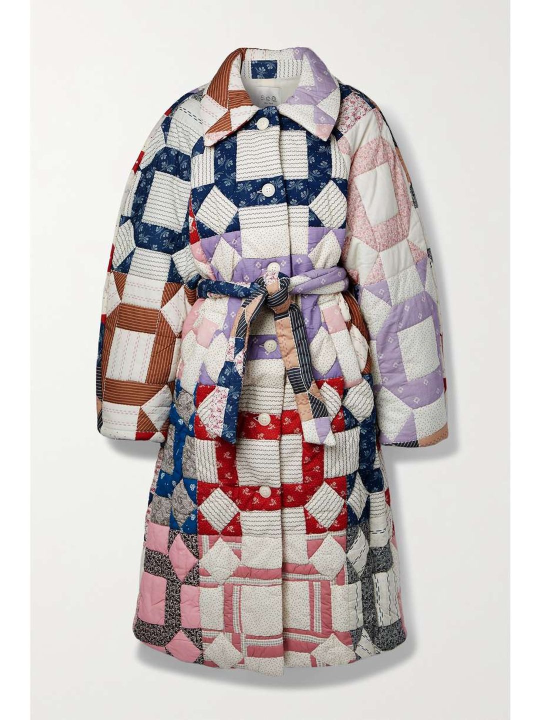 Nohr quilted printed cotton coat