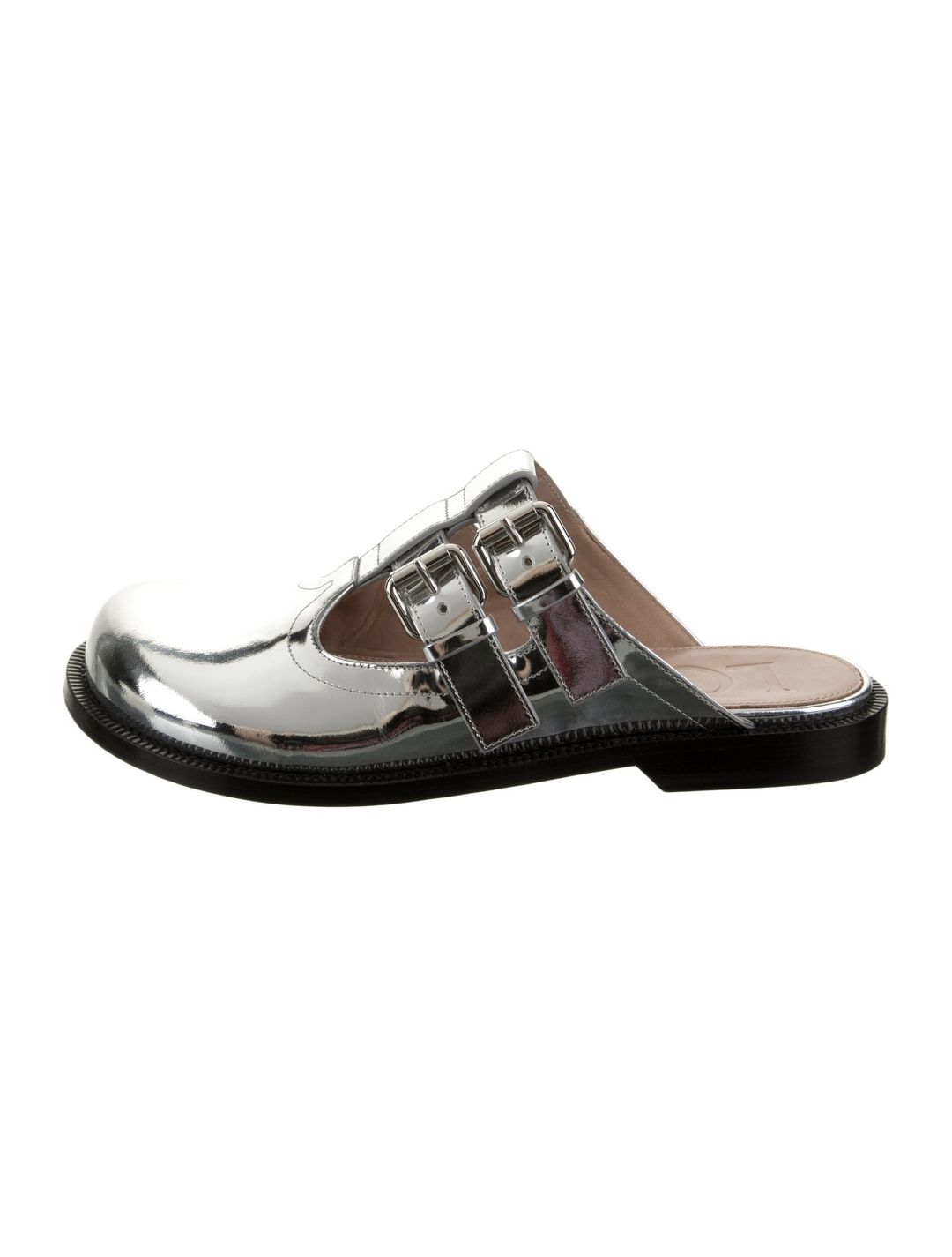 Loewe Patent Leather Printed Mules