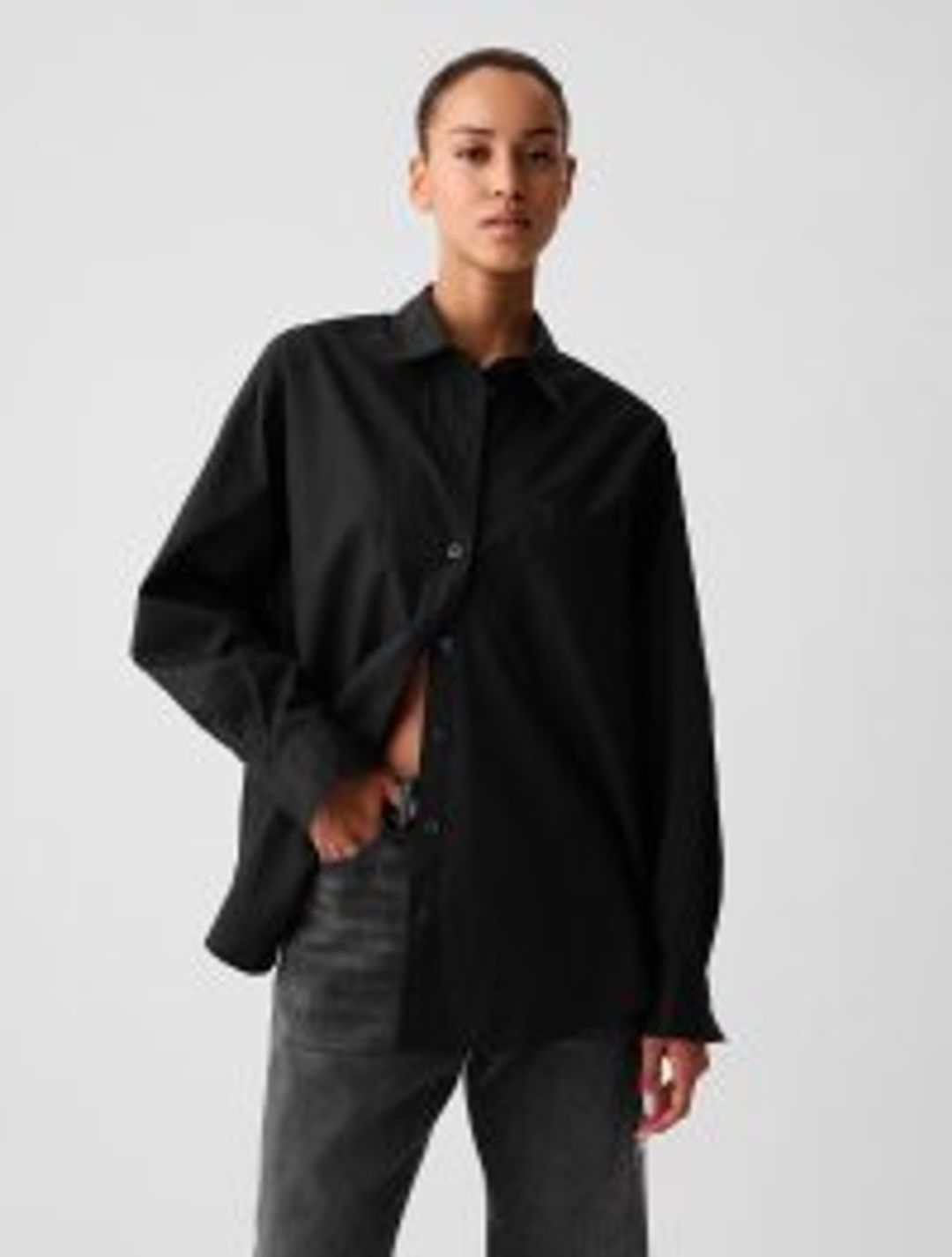 Organic Cotton Poplin Big Shirt #2