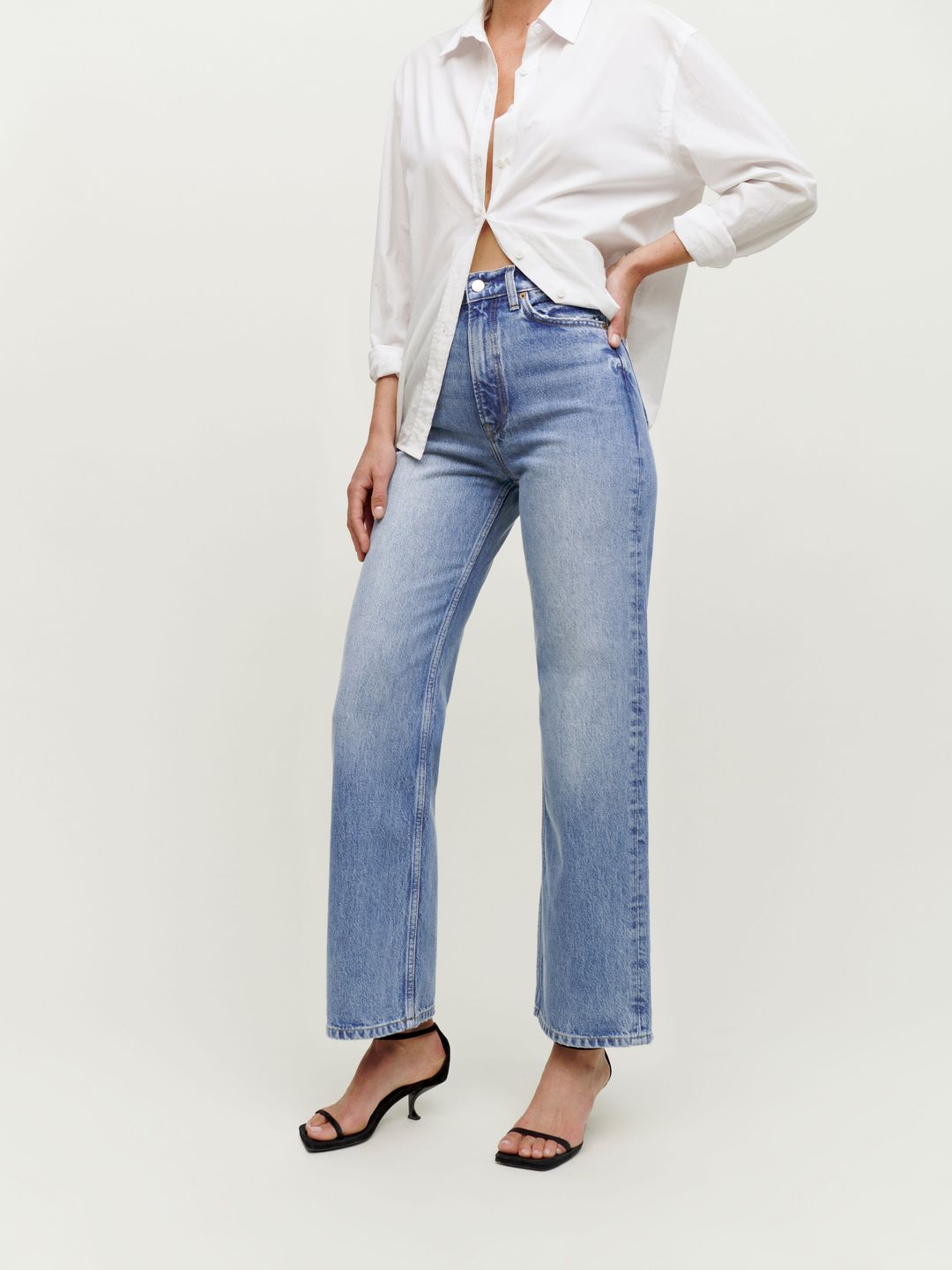 Wilder High Rise Wide Leg Cropped Jeans #3