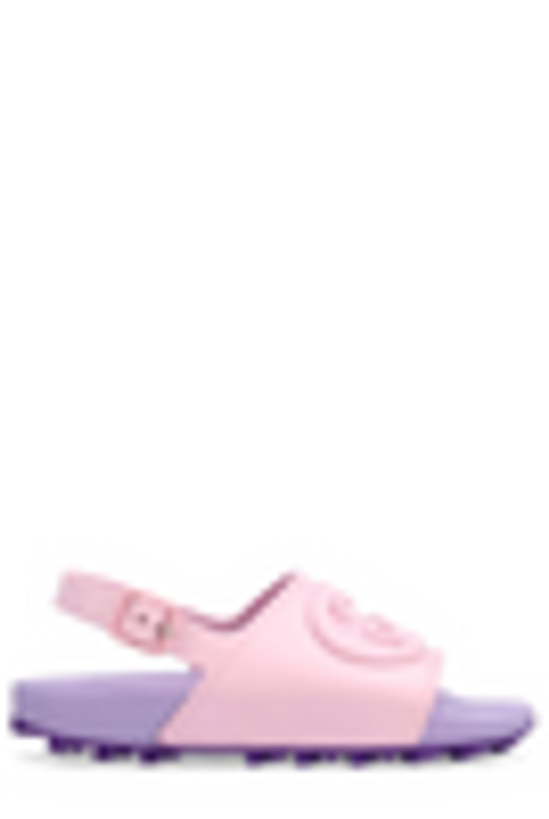 Kids Pink Interlocking G Round Toe Sandals