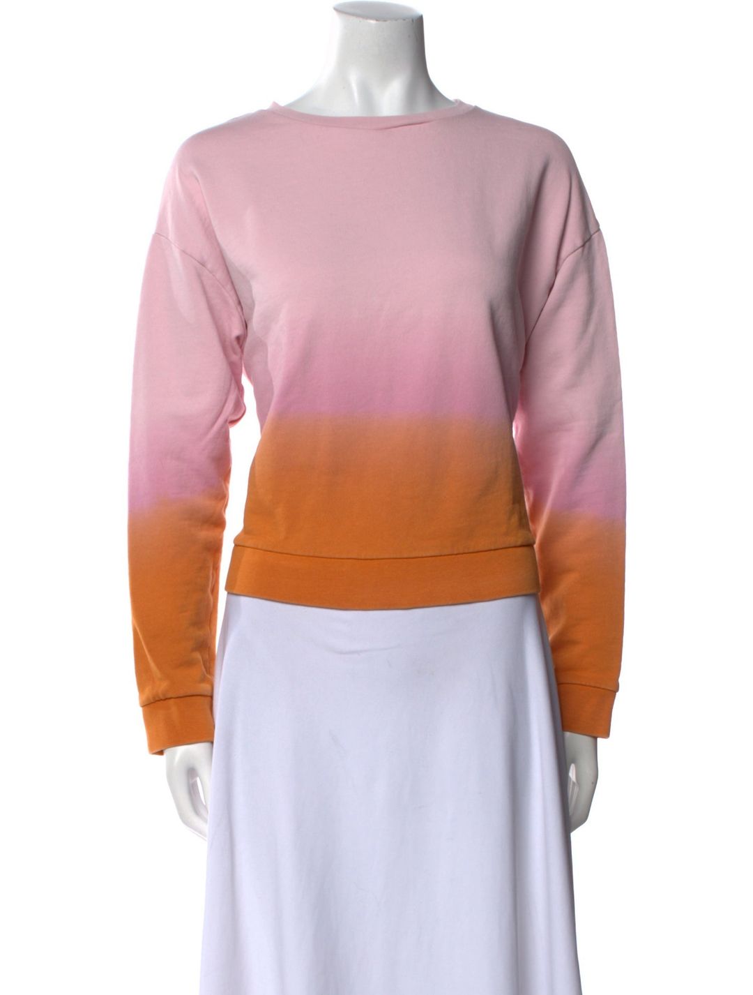 Colorblock Pattern Bateau Neckline Sweatshirt
