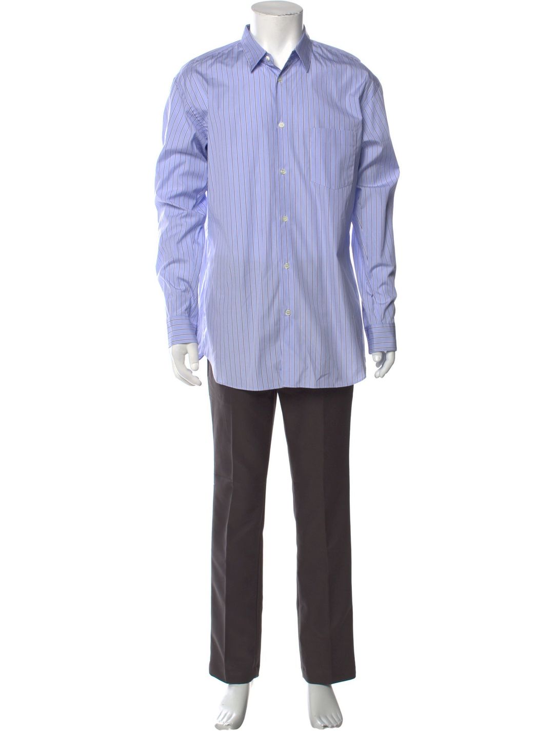Striped Long Sleeve Dress Shirt