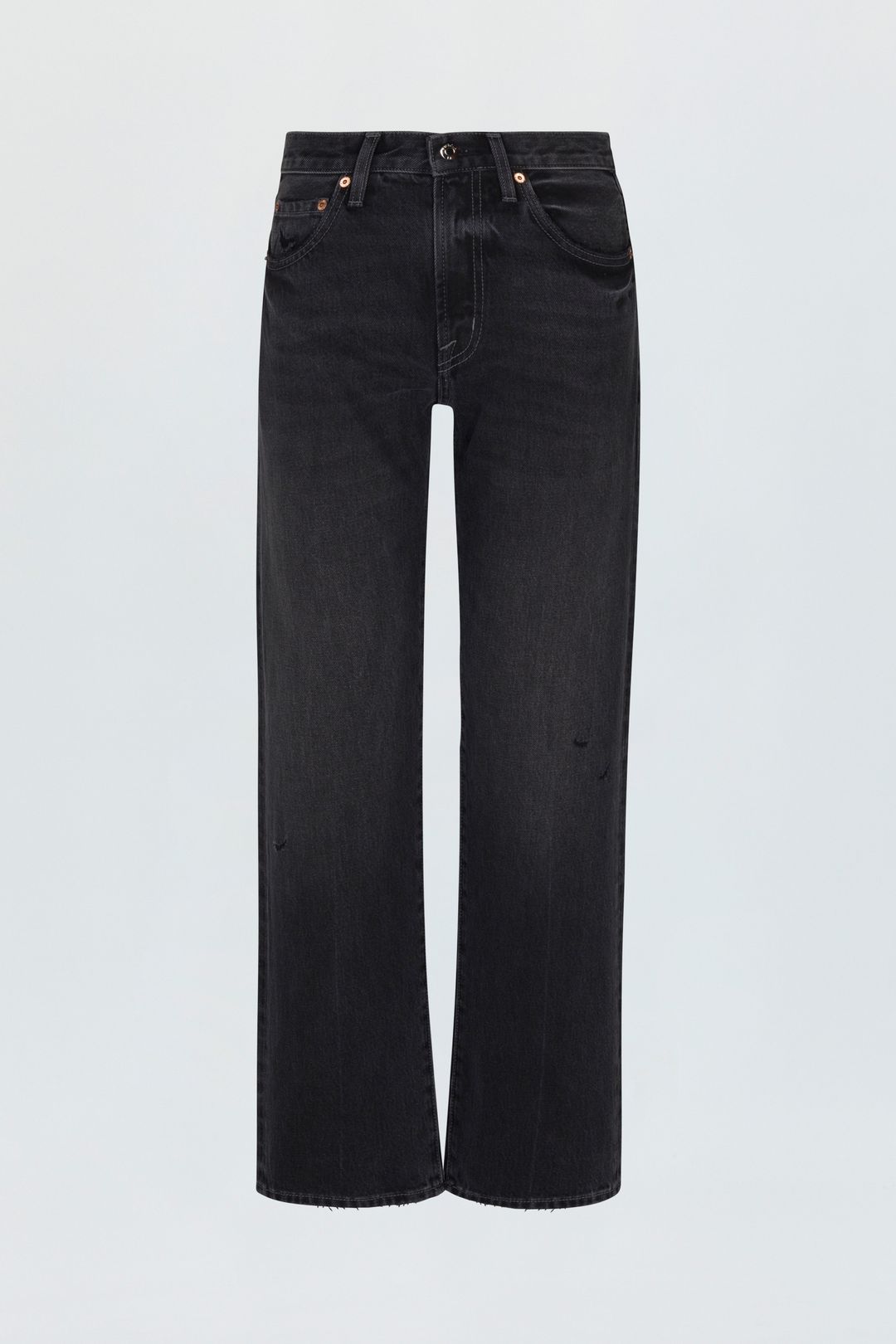 Lexi Mid Rise Bowed Straight Jean #3