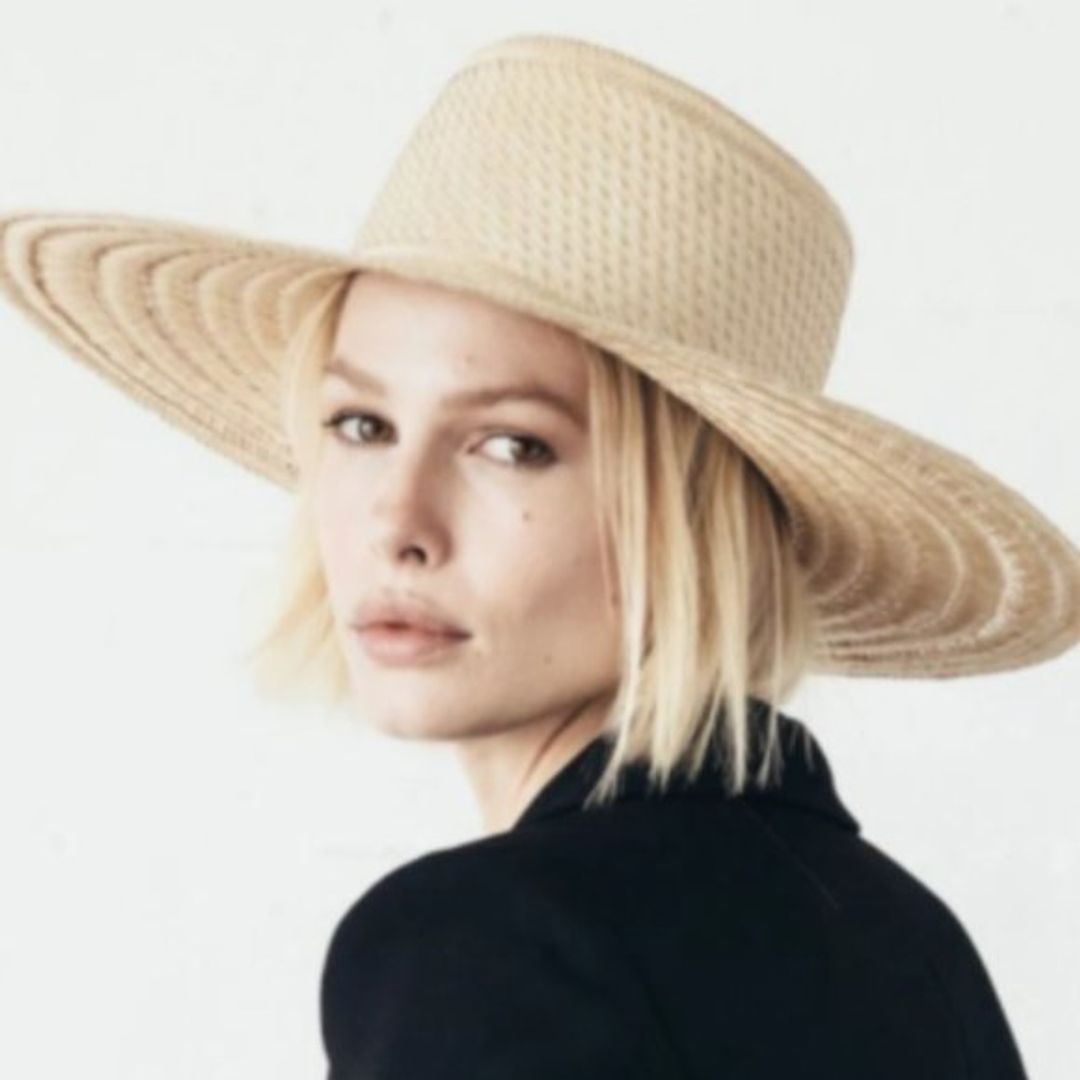 Janessa Leone Elsa Straw Boater Hat