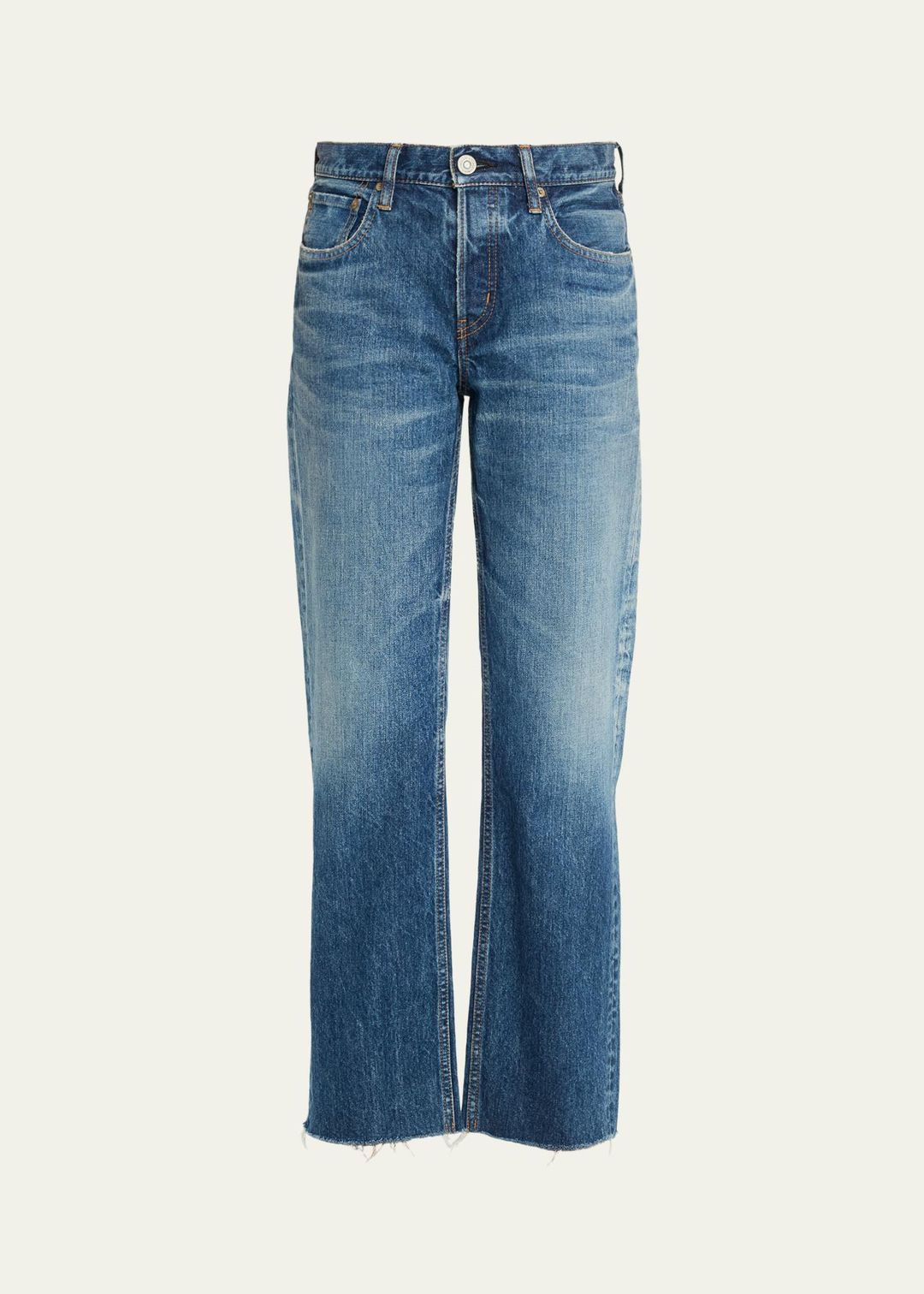 Needham Faded Straight-leg Jeans #7