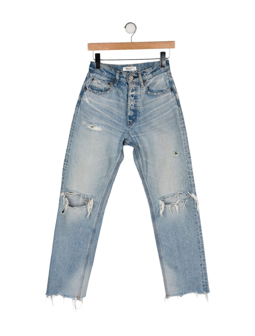 Moussy Vintage Mid-Rise Straight Leg Jeans