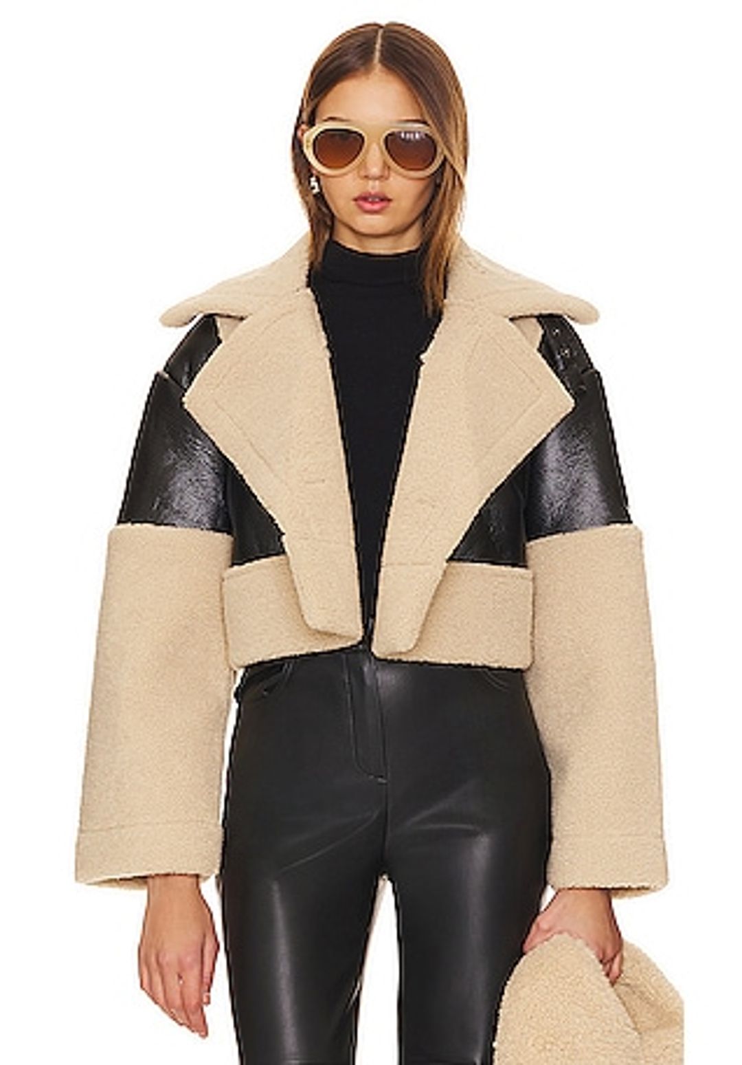Alaina Faux Leather Coat