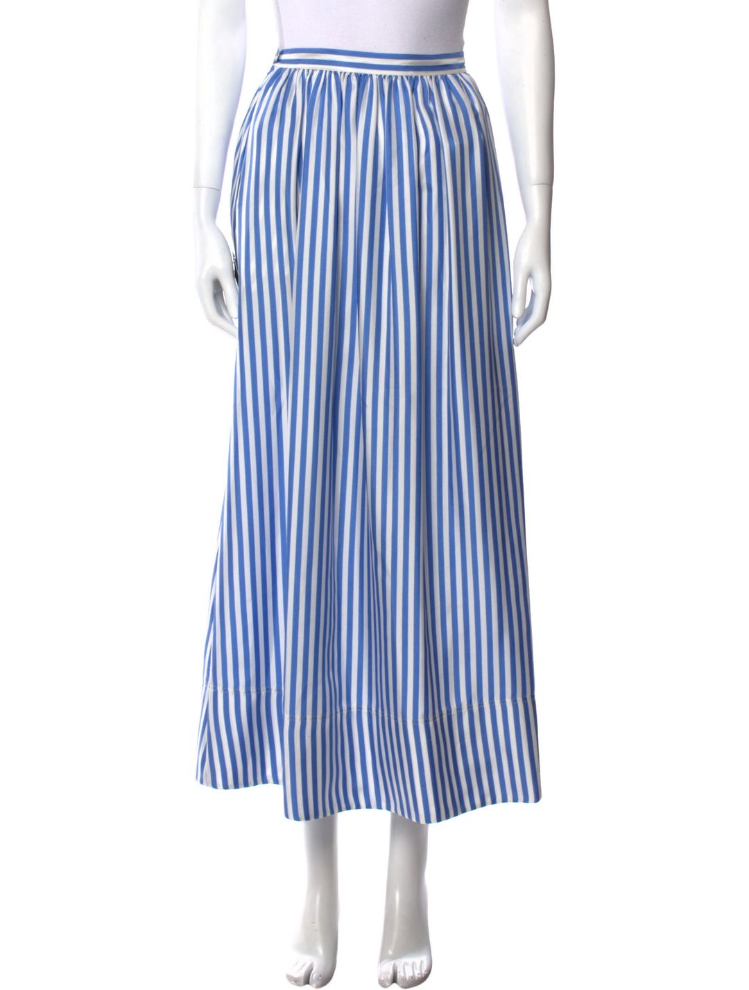 Silk Midi Length Skirt