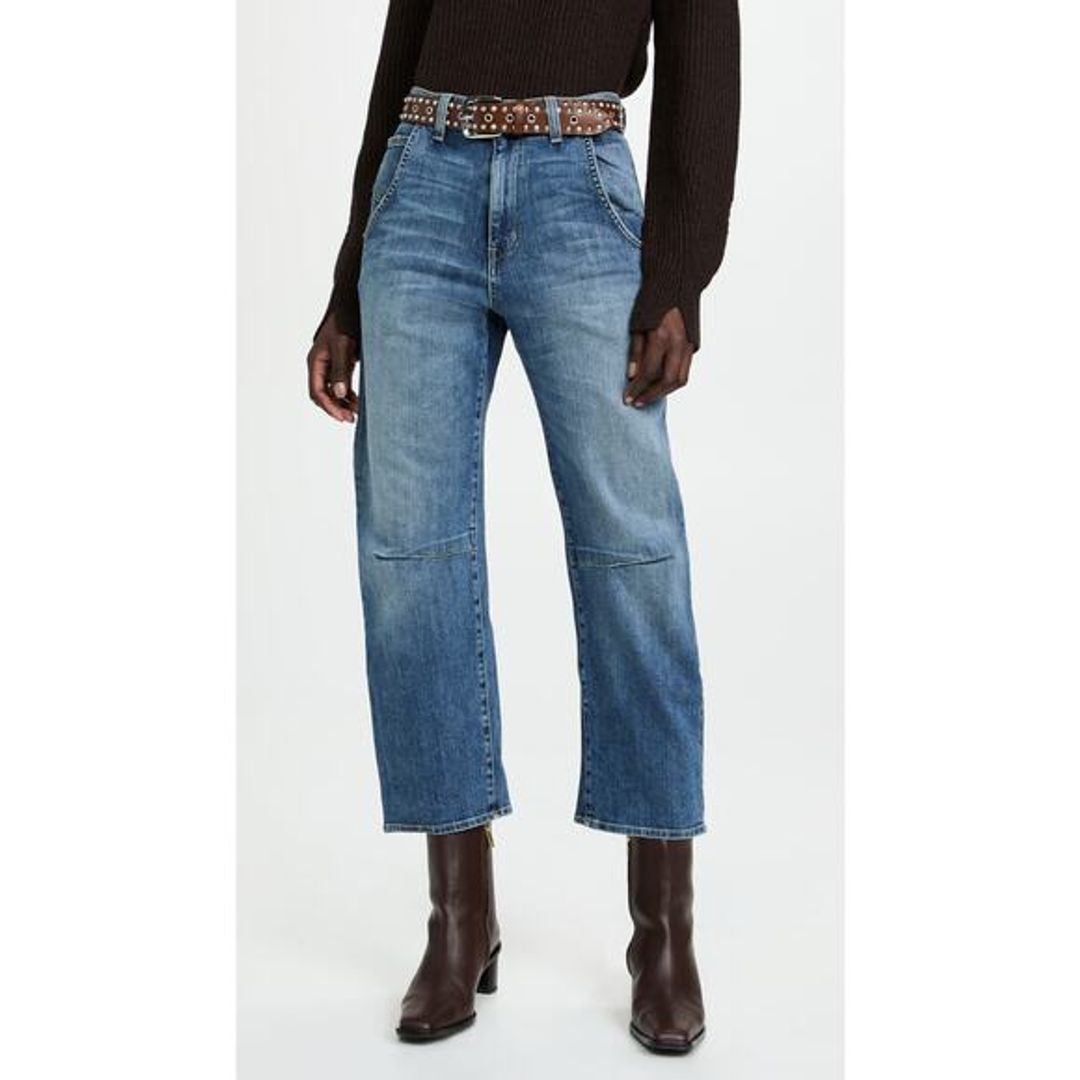 Nili Lotan 'Emerson' Blue Cotton Denim Jeans
